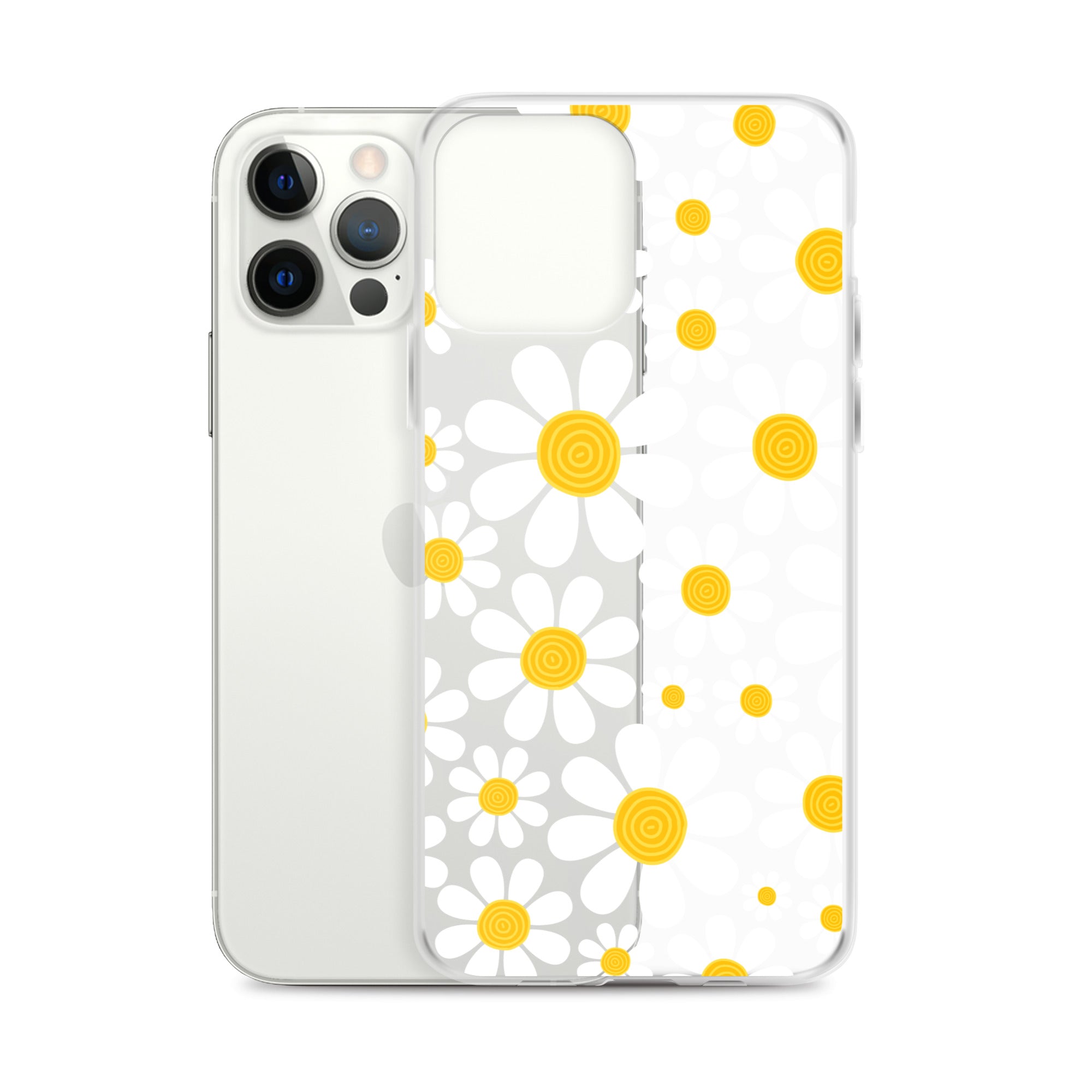 Clear Case for iPhone®- Floral Daisy Design III