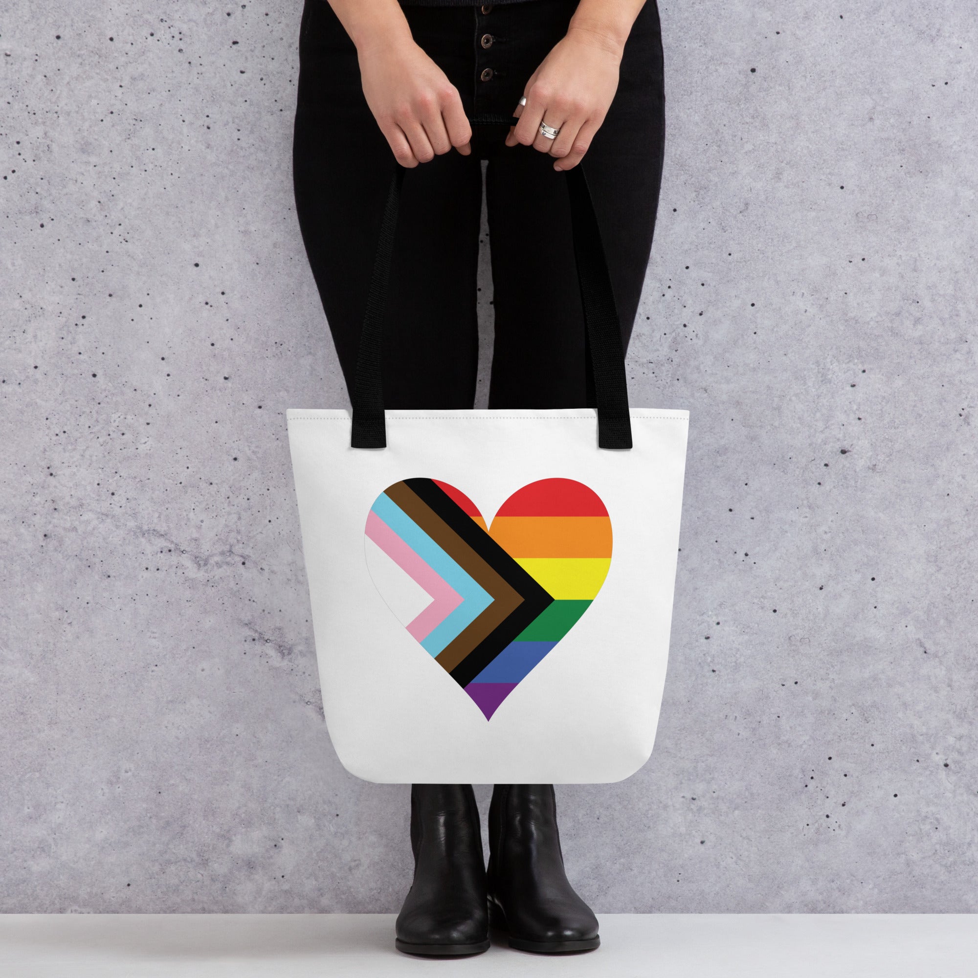 Tote bag- Progress Pride Heart