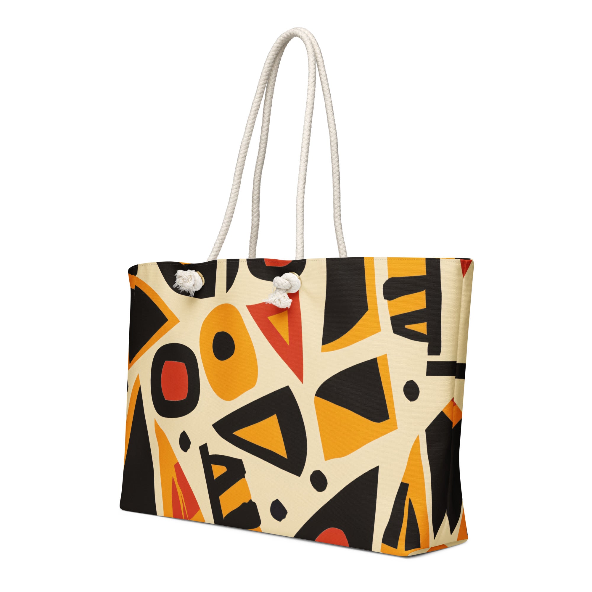 Oversized weekender bag-African Tribal art I