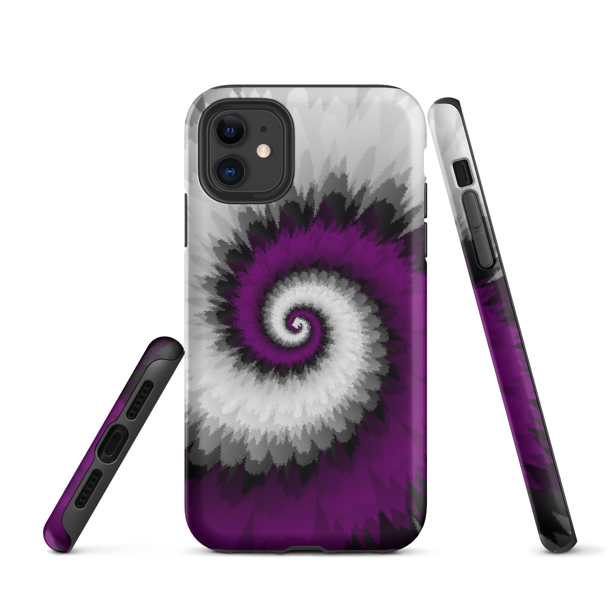 Tough Case for iPhone®-Tie Dye Spiral - Asexual