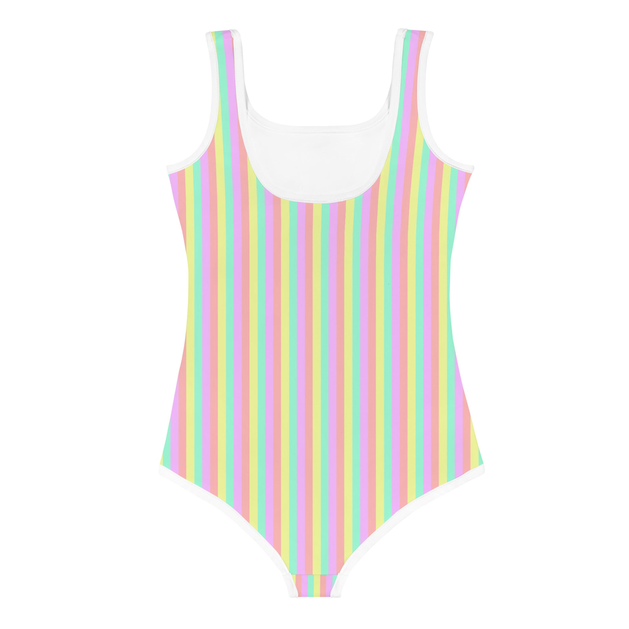 Colorful Striped Kids Swimsuit XII