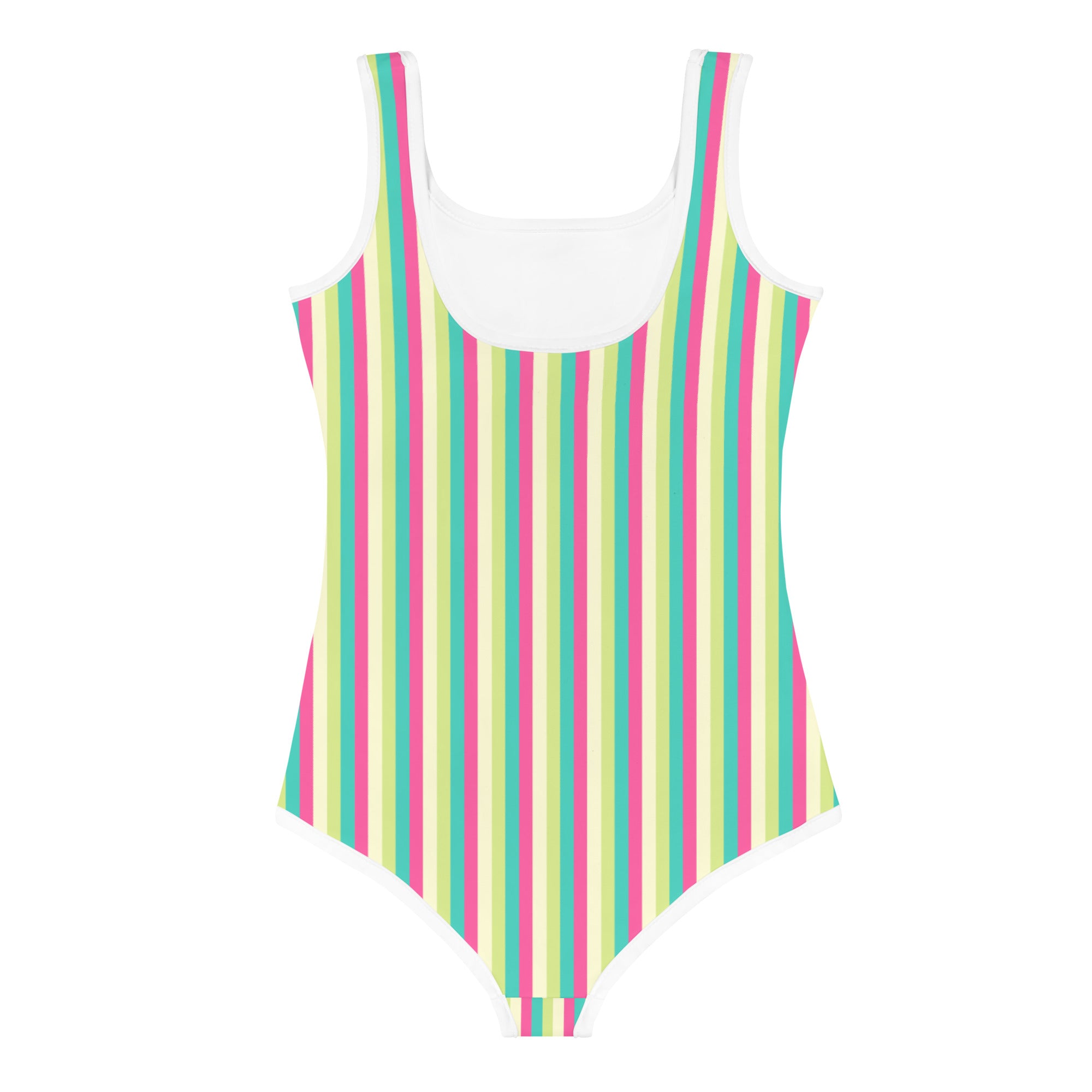 Colorful Striped Kids Swimsuit III