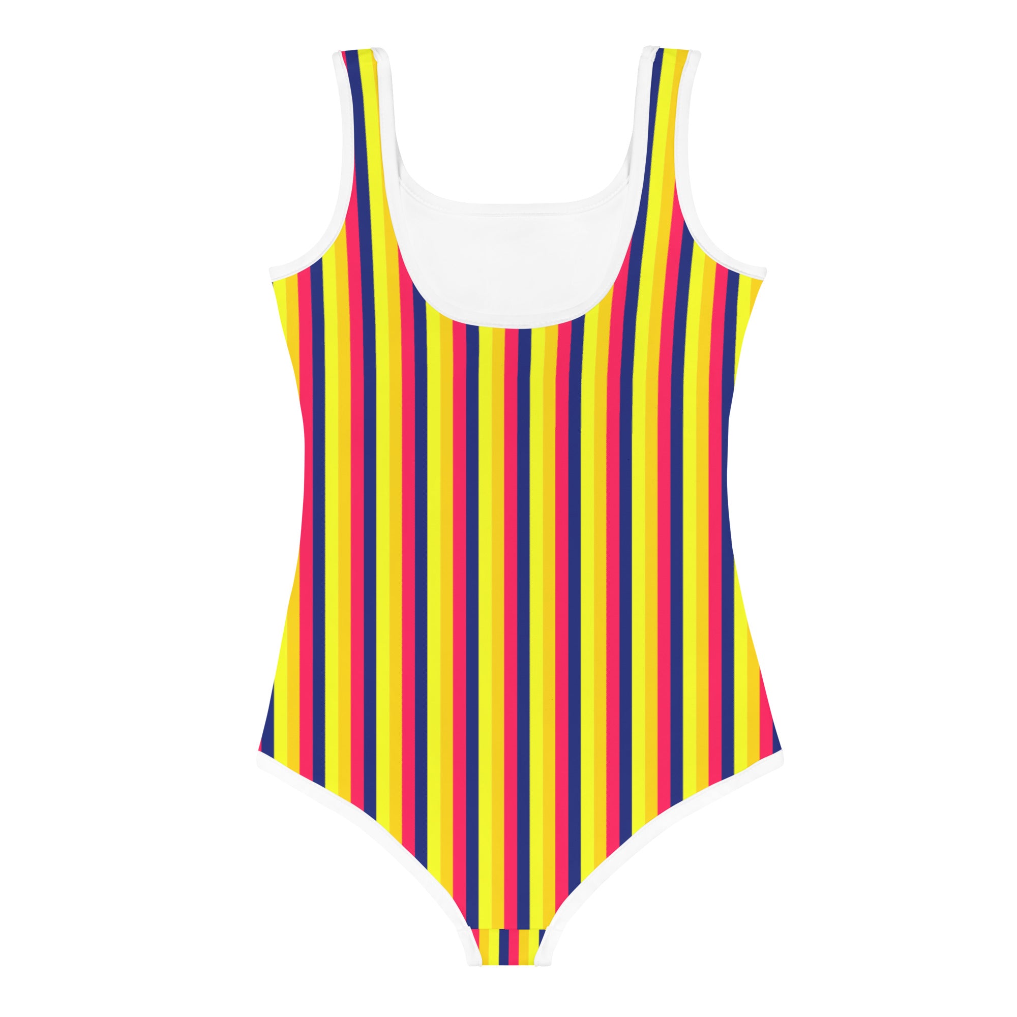Colorful Striped Kids Swimsuit VII