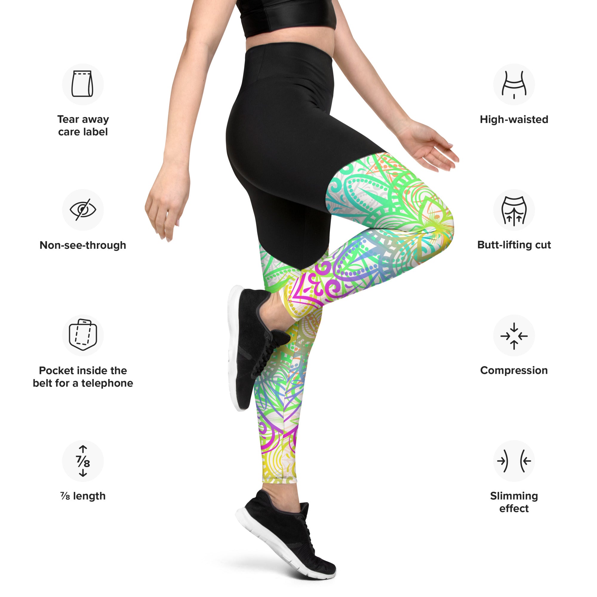 Sports Leggings- Mandala