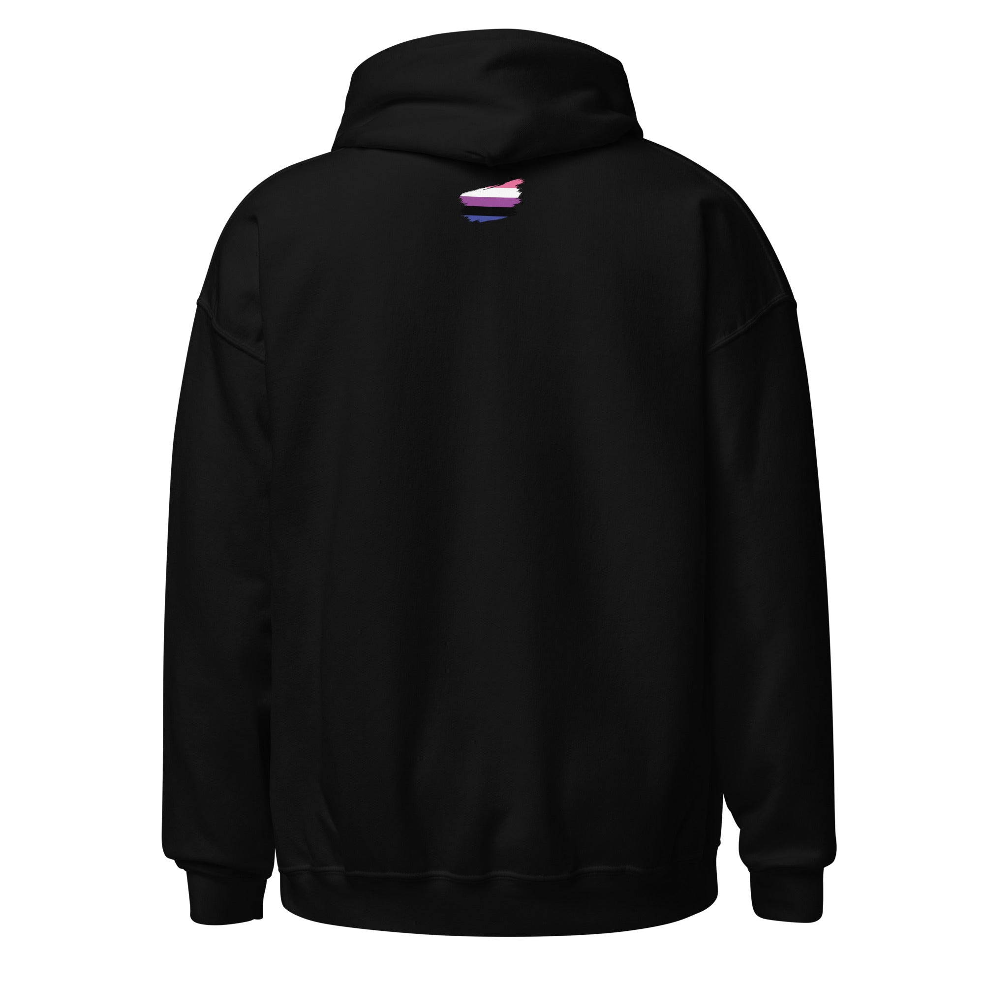 Unisex Hoodie-Genderfluid Grunge Flag