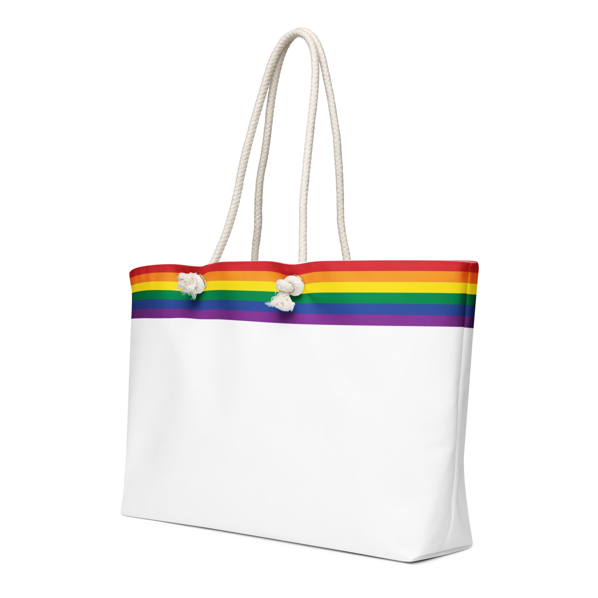 Oversized weekender bag-Pride Rainbow Flag Stripe