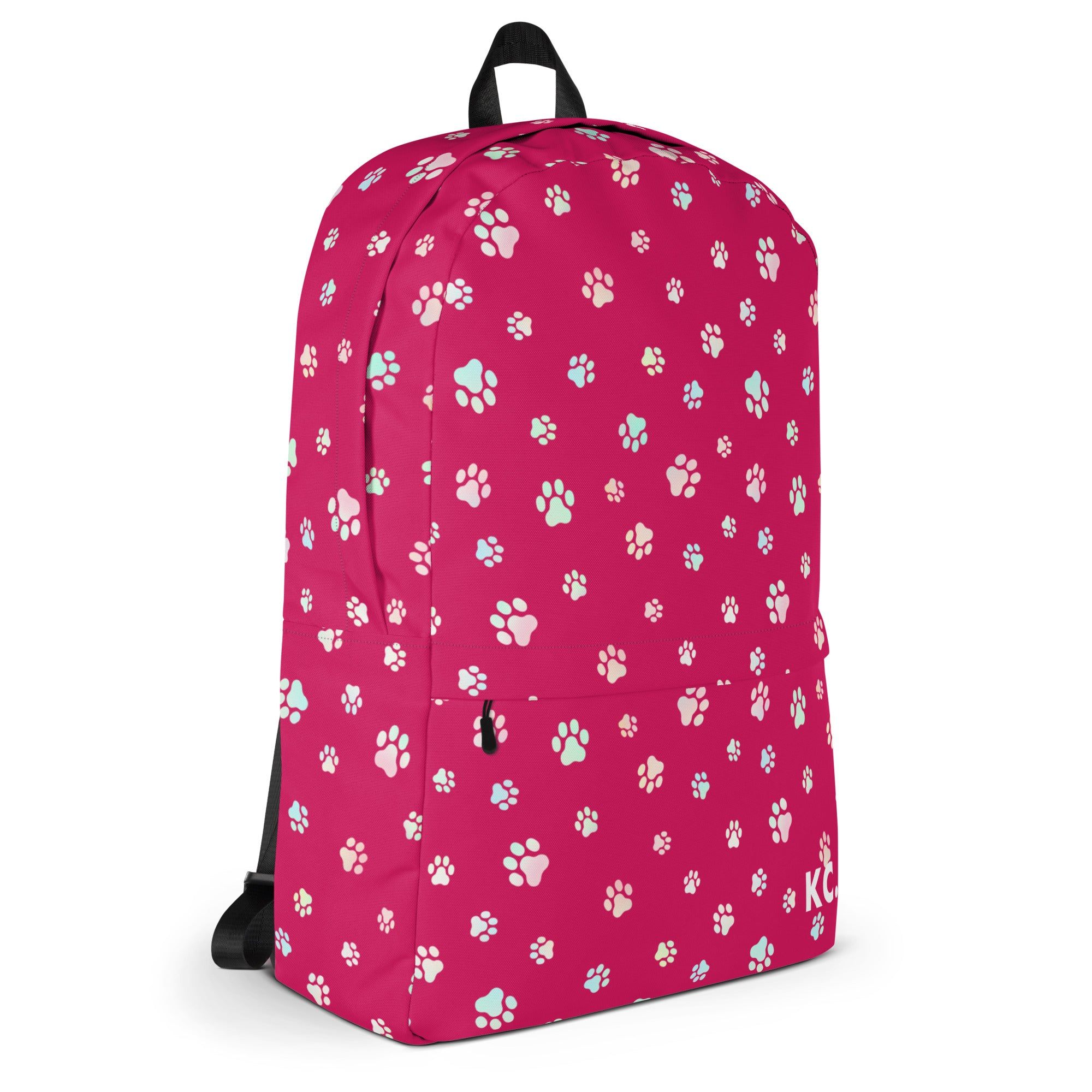 Dog Paws Backpack-Red