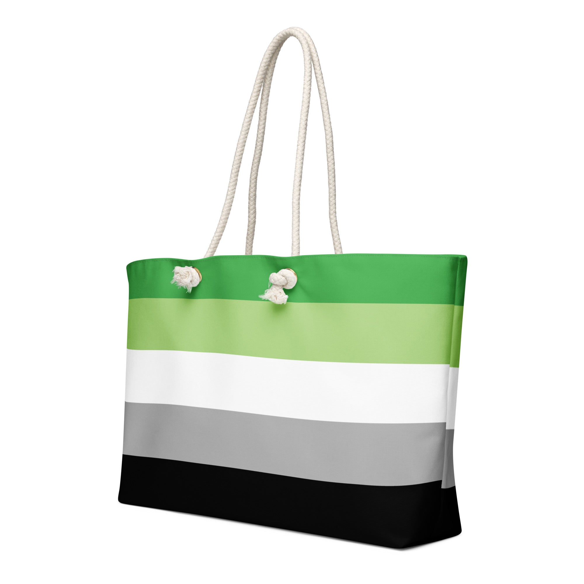 Oversized weekender bag-Aromantic Flag