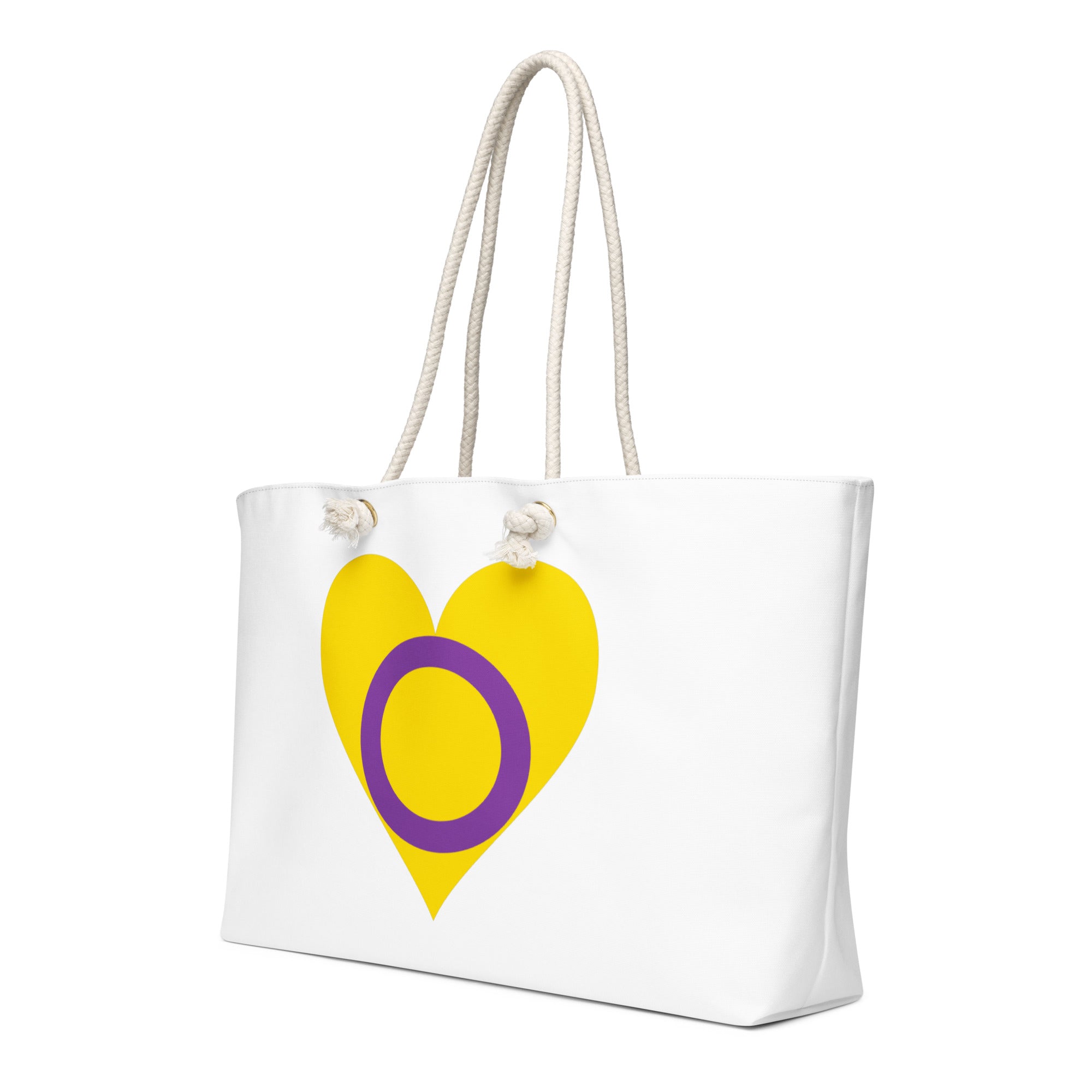 Oversized weekender bag-Intersex Heart