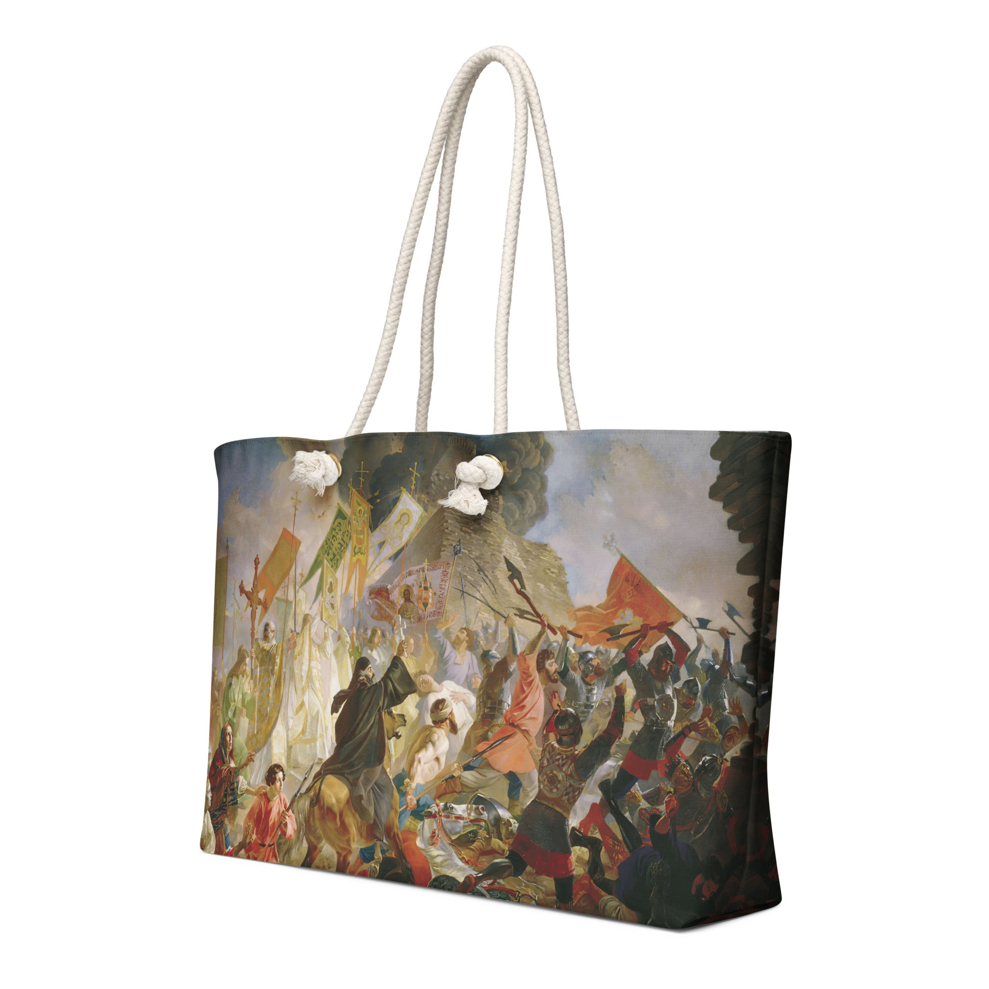 Oversized weekender bag-Siege of Pskov By Polish King Stefan Batory