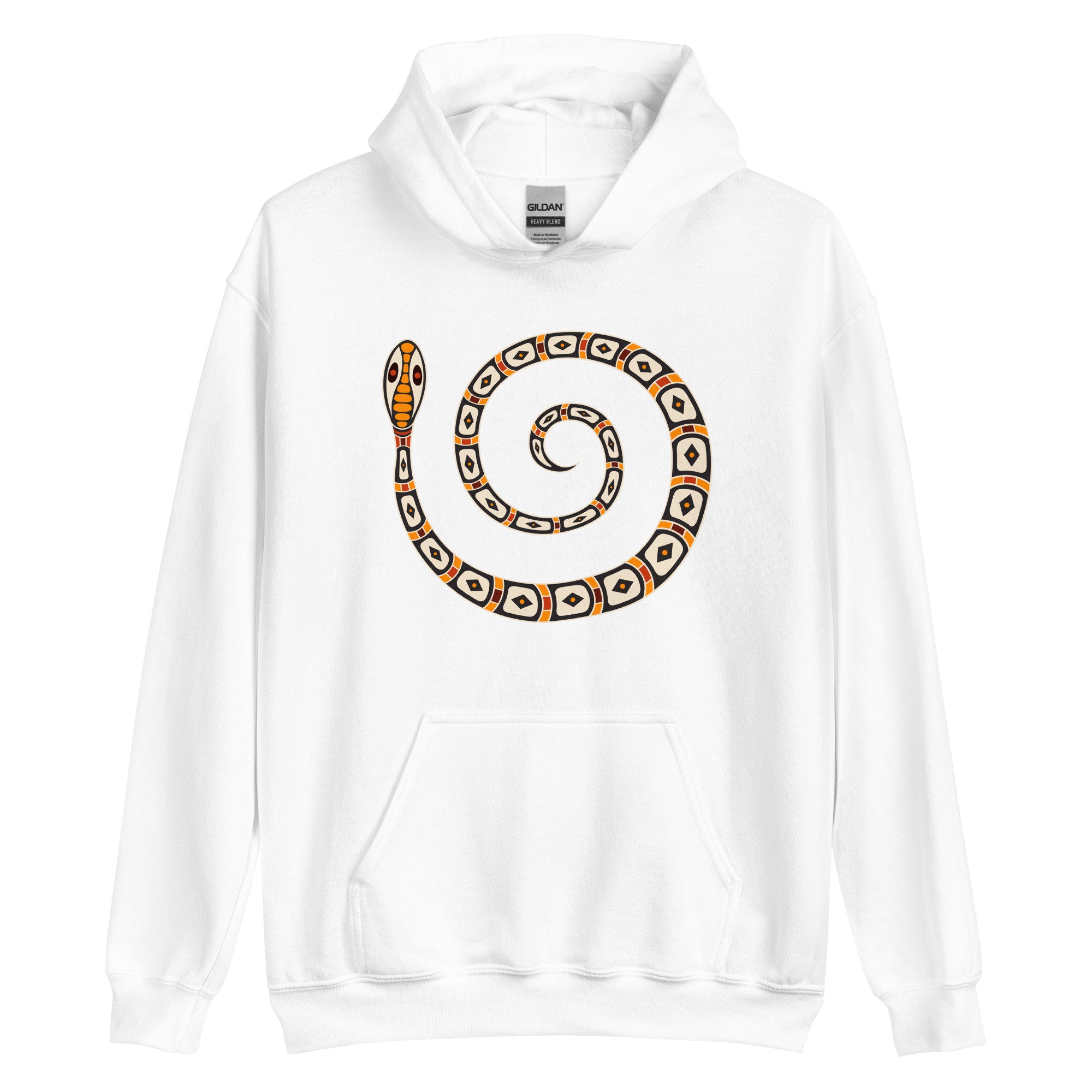 Unisex Hoodie- Australian Tribal Figure Snake