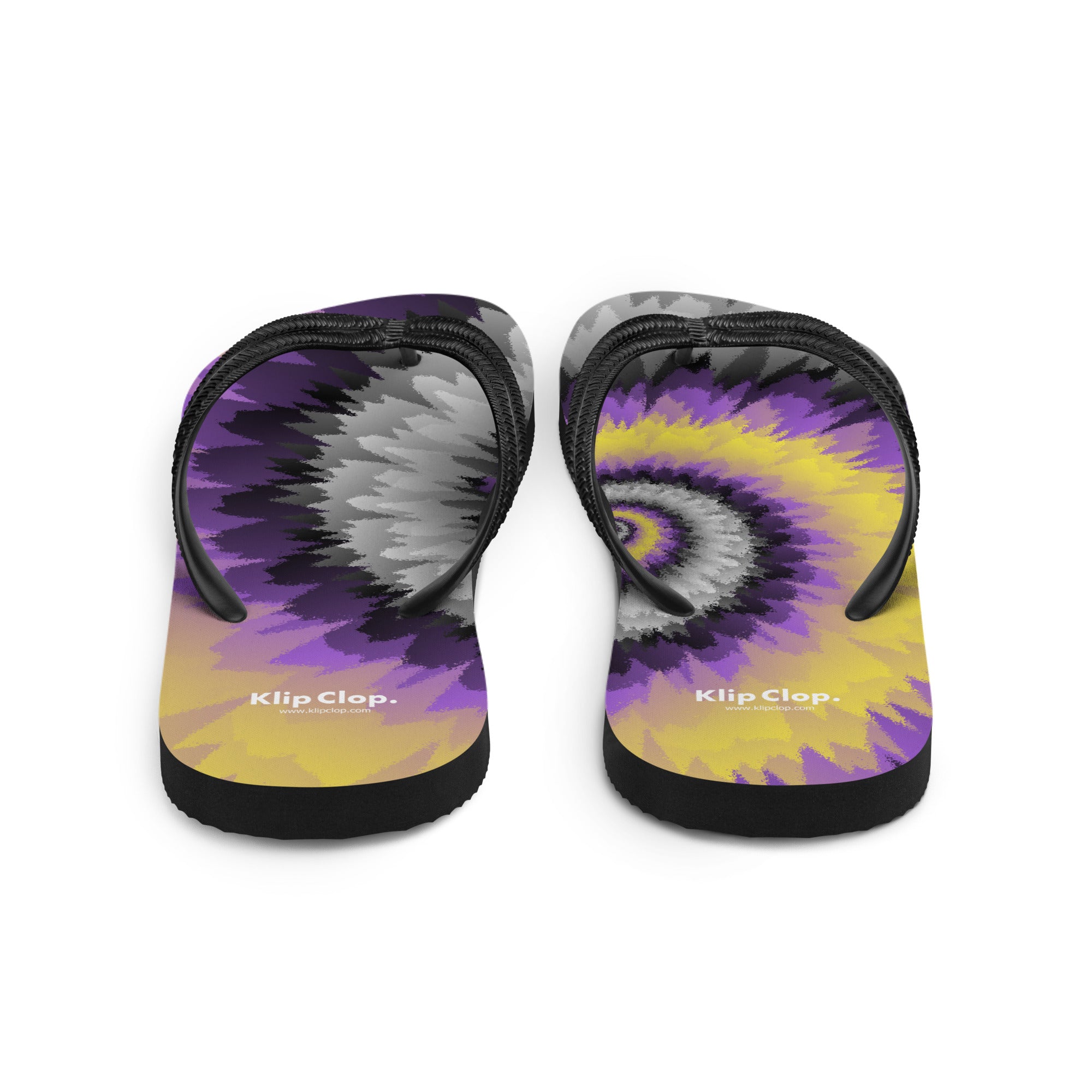 Flip-Flops-Tie Dye Spiral-Nonbinary