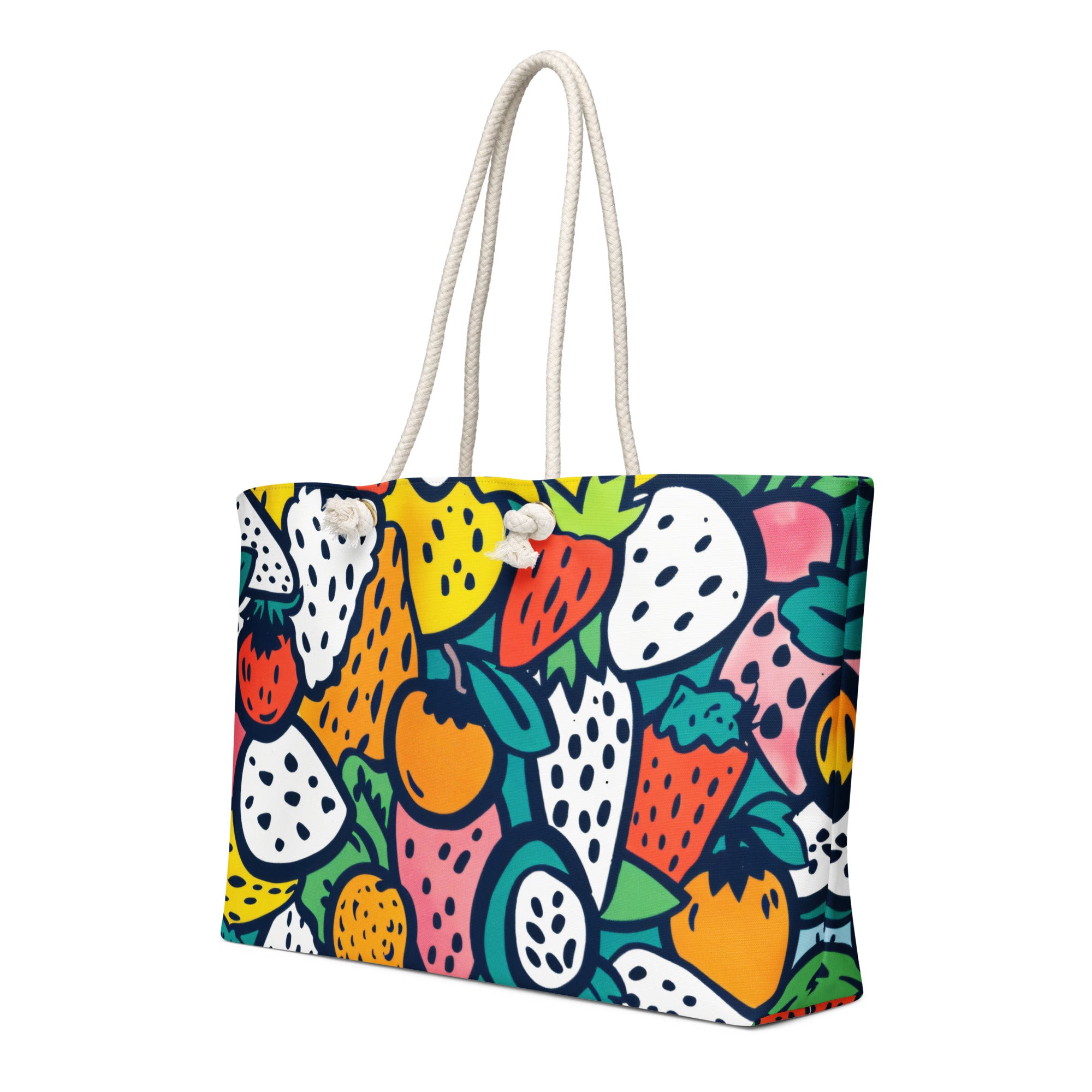 Oversized weekender bag-Colorful Fruits