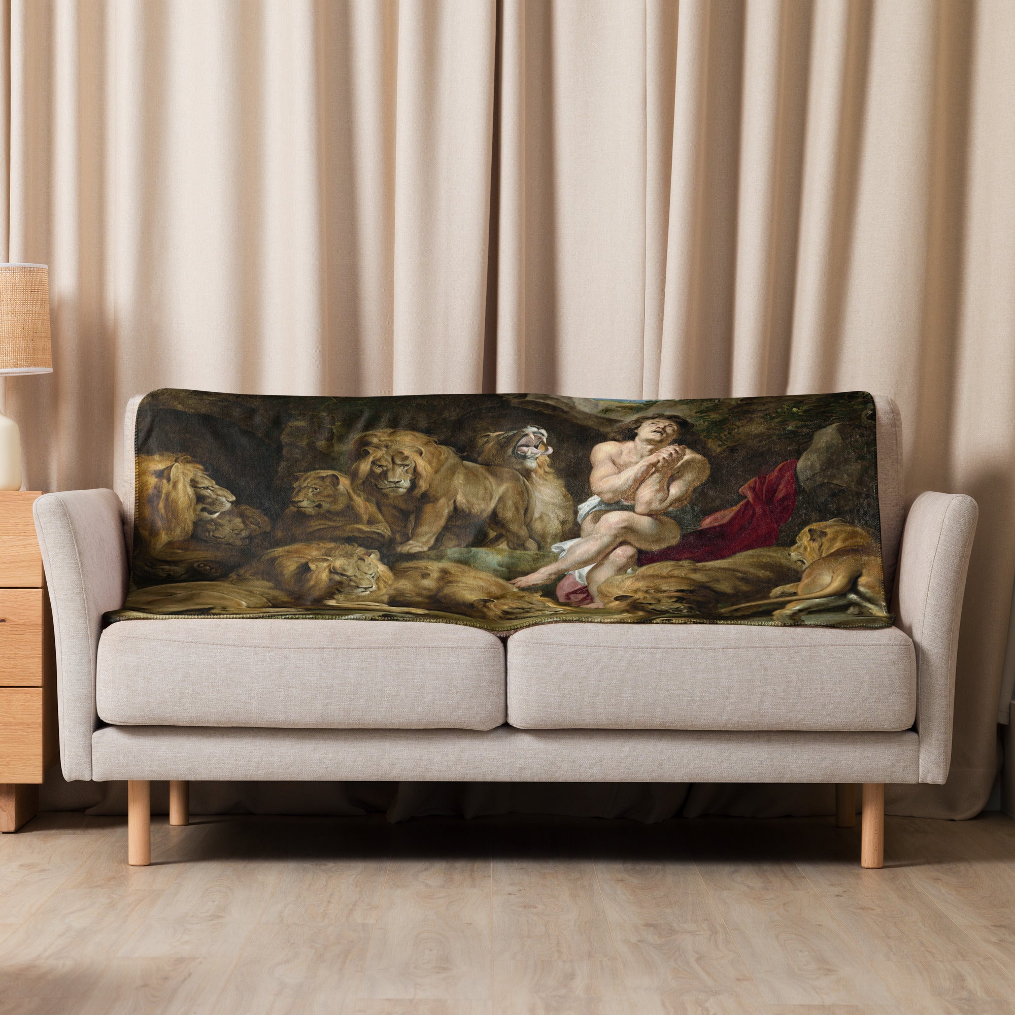 Sherpa blanket-Daniel in the Lions Den