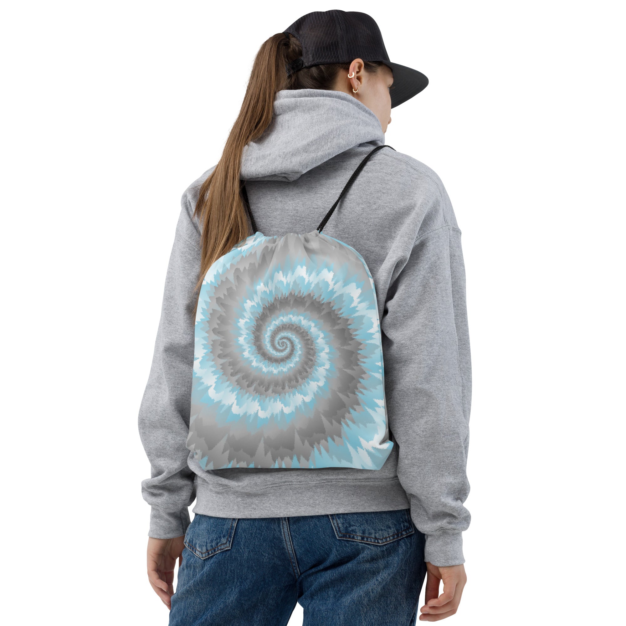 Drawstring Bag-Tie Dye Spiral-Demiboy