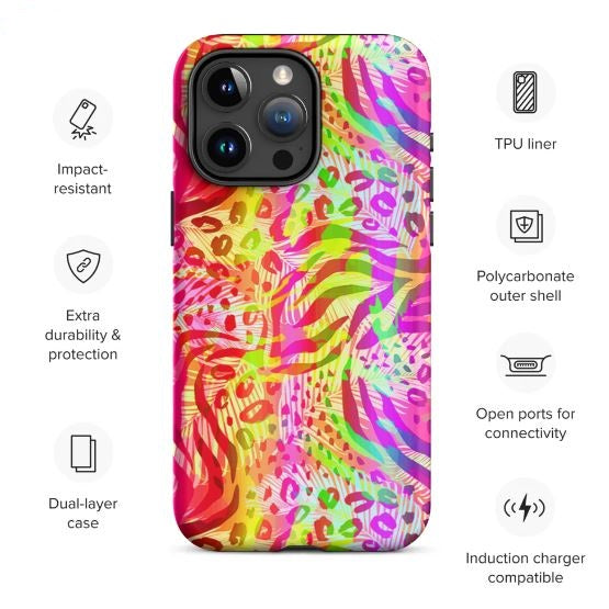 Tough Case for iPhone®- Animal Print Pattern I