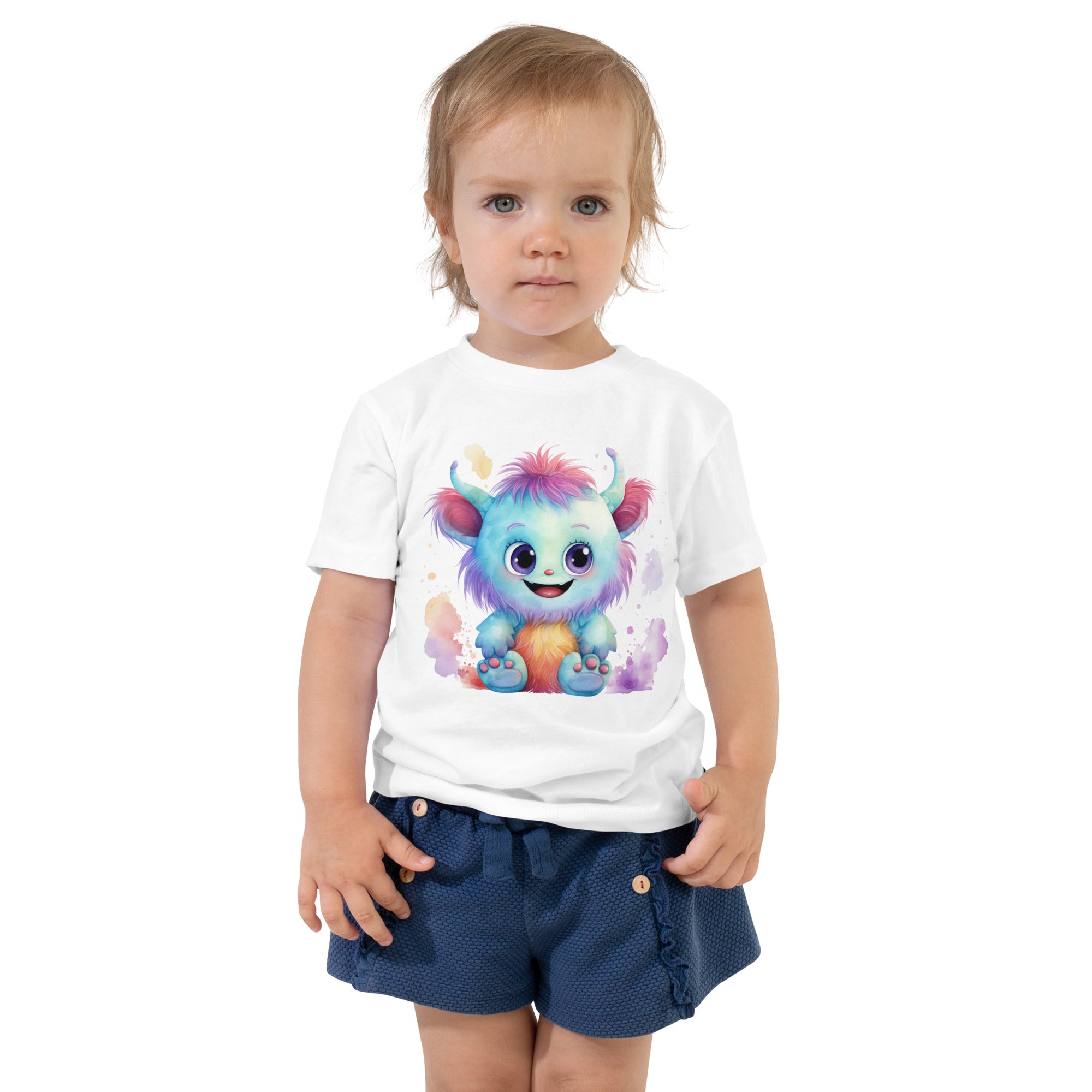 Toddler Short Sleeve Tee- Happy Monster