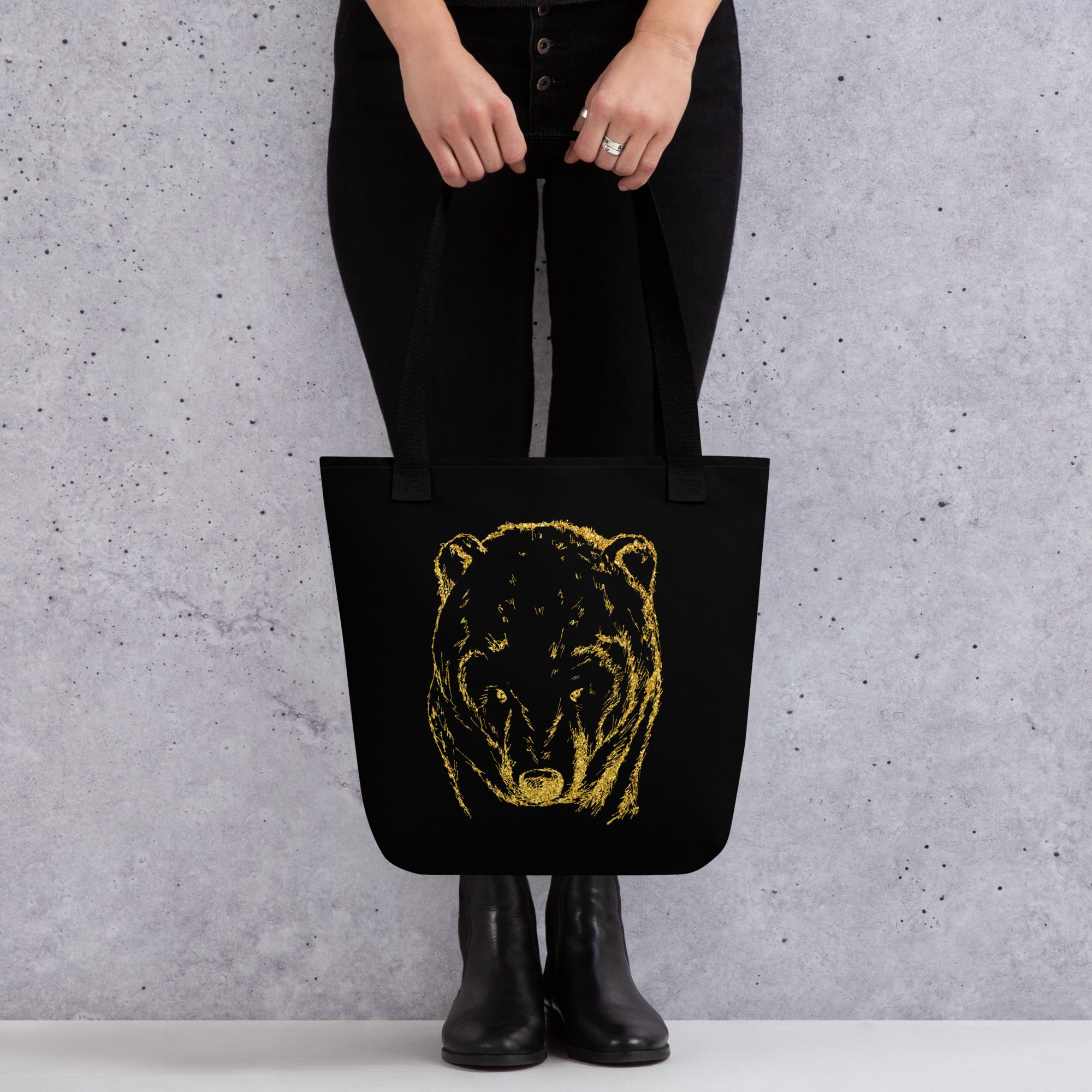 Tote bag- Bear Black