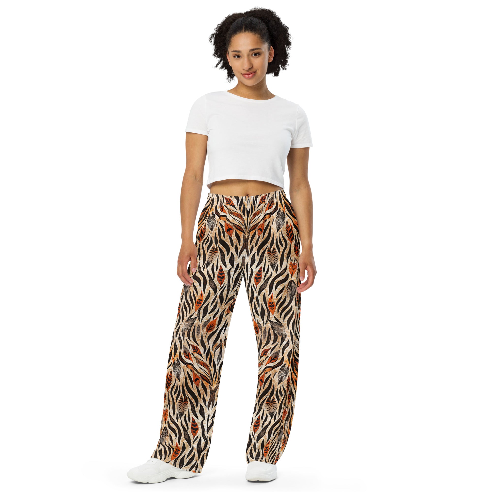 unisex wide-leg pants- Nature Design V
