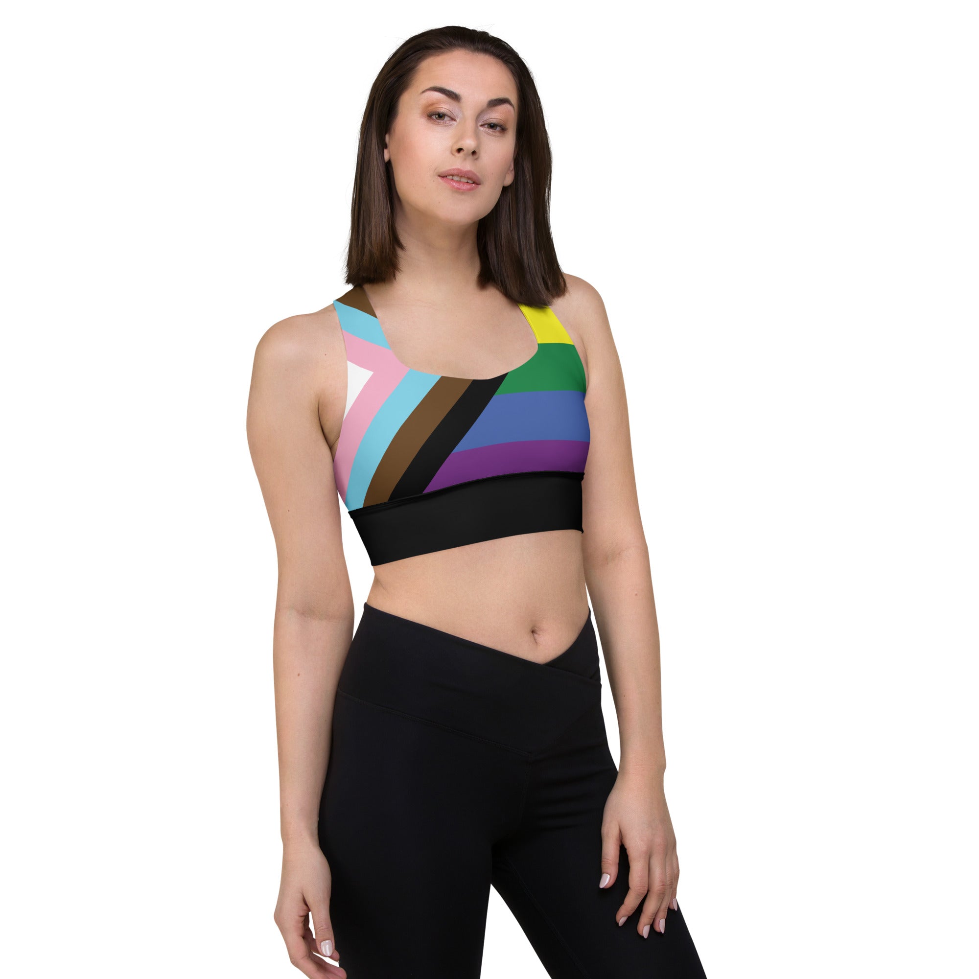 Longline sports bra- Progress Pride