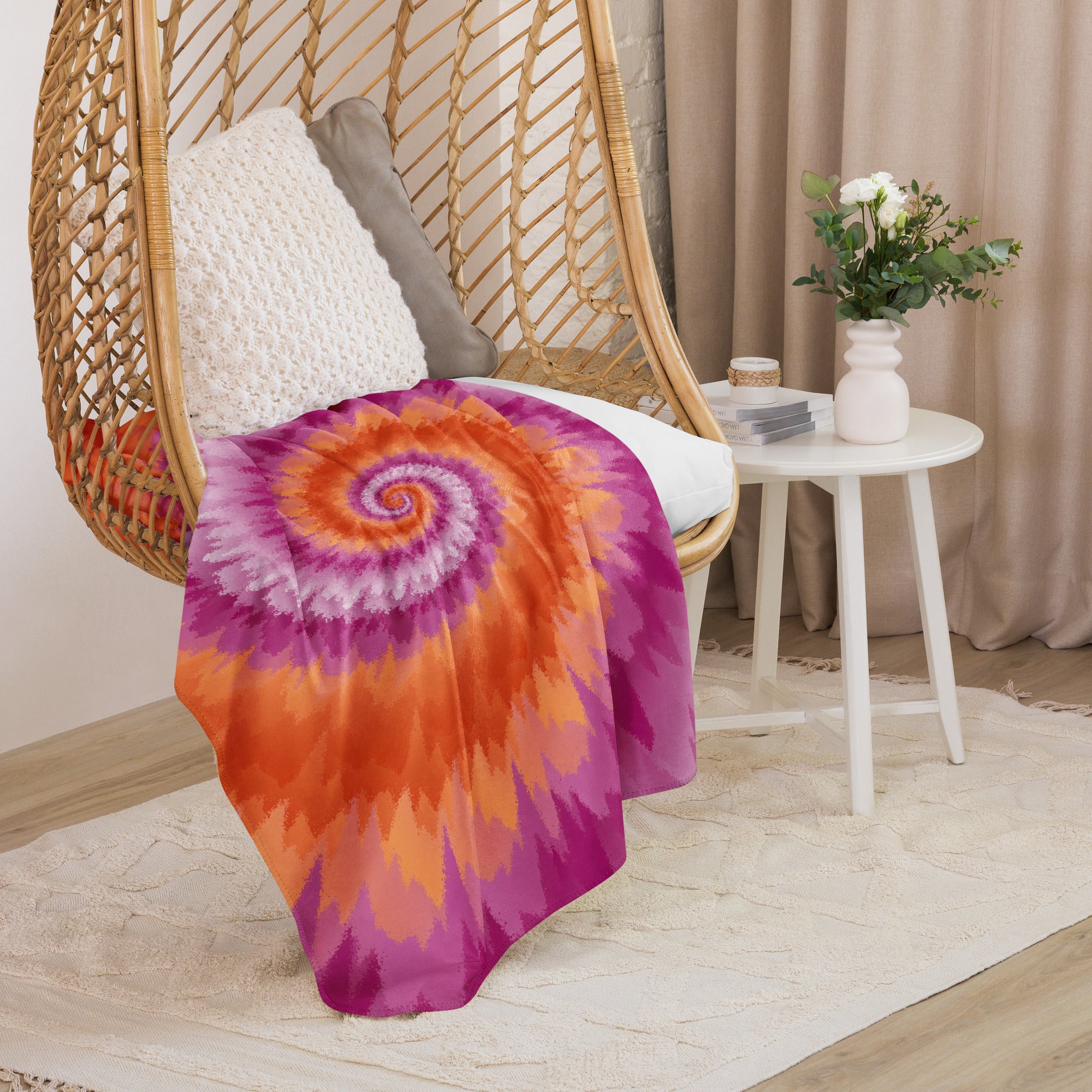 Sherpa blanket- Tie Dye Spiral-Lesbian