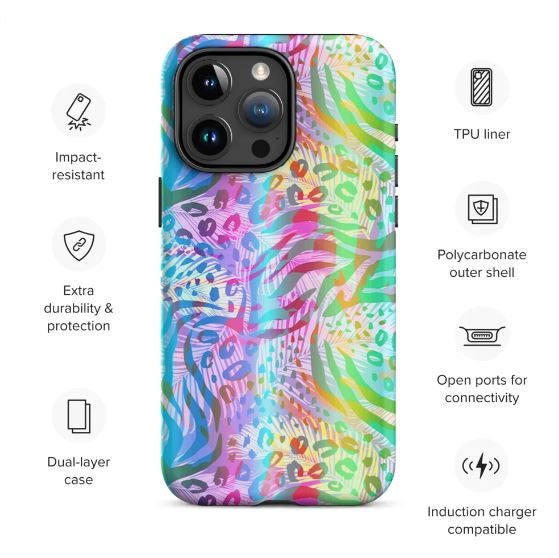 Tough Case for iPhone®- Animal Pattern IV