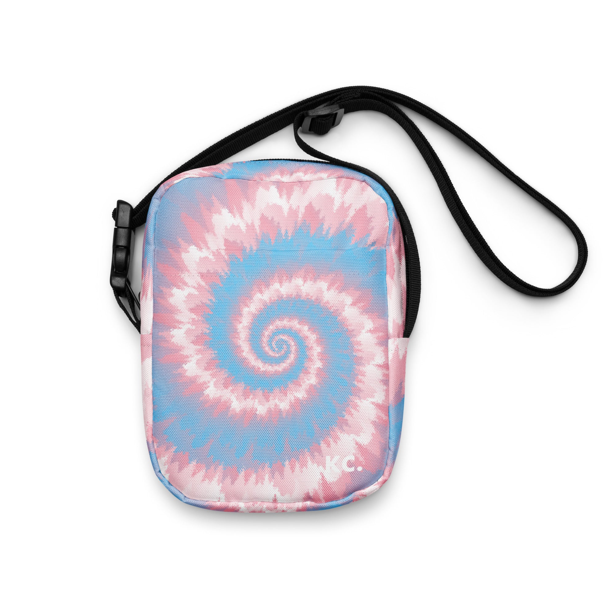 Utility crossbody bag-Tie Dye Spiral - Transgender