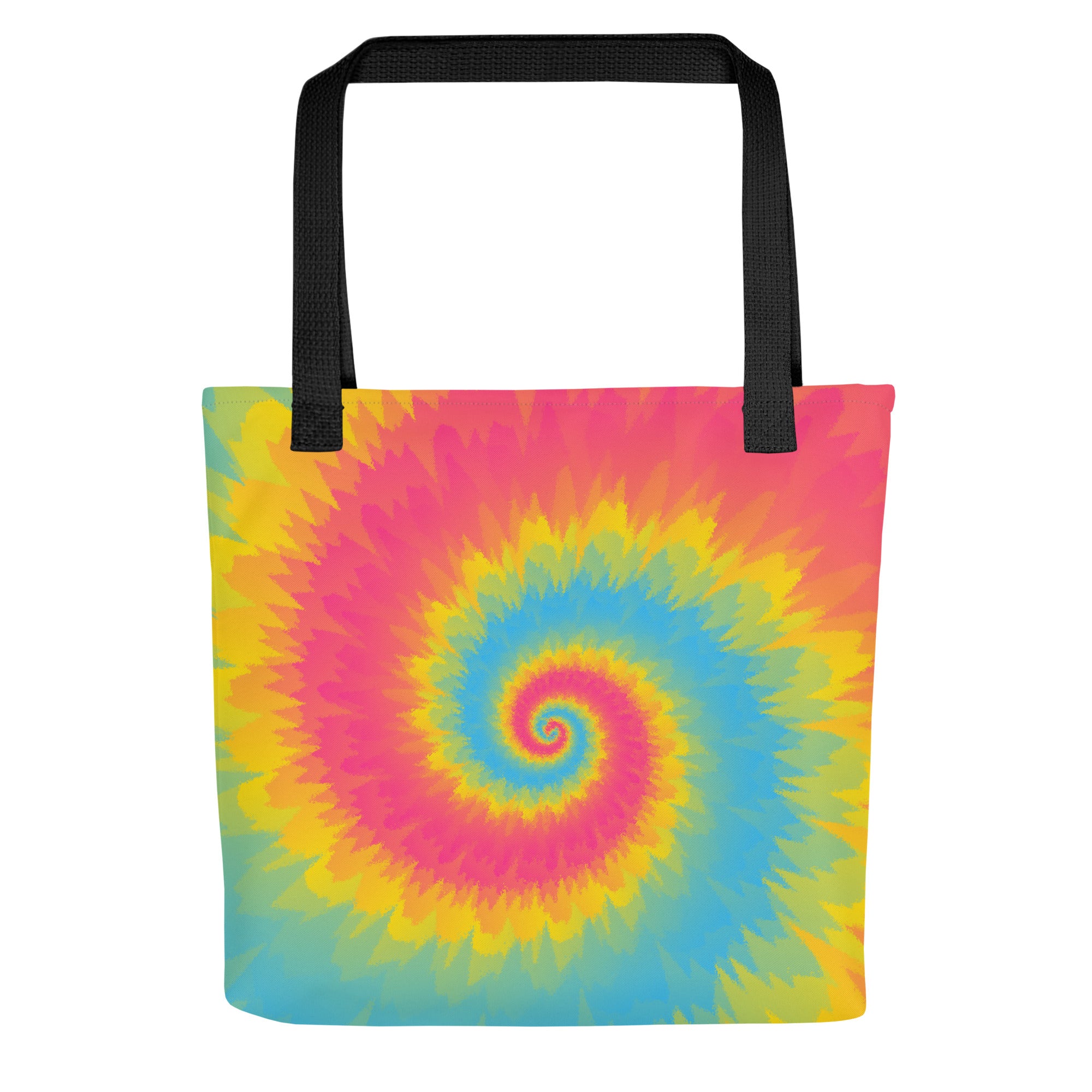 Tote bag-Tie Dye Spiral - Pansexual