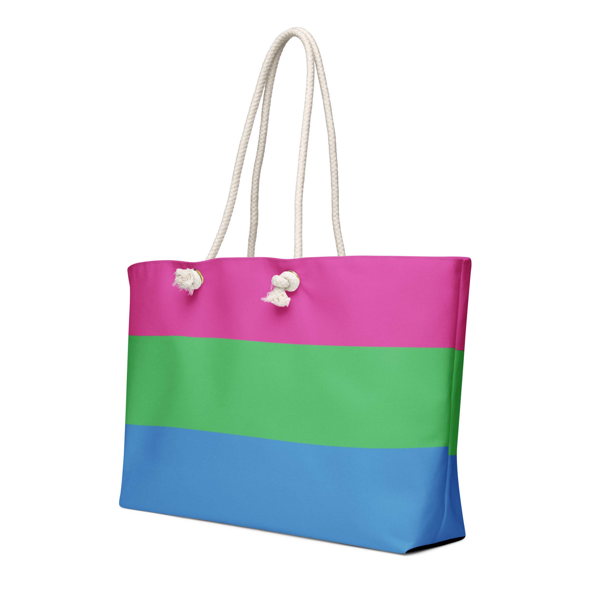 Oversized weekender bag-Polysexual Flag