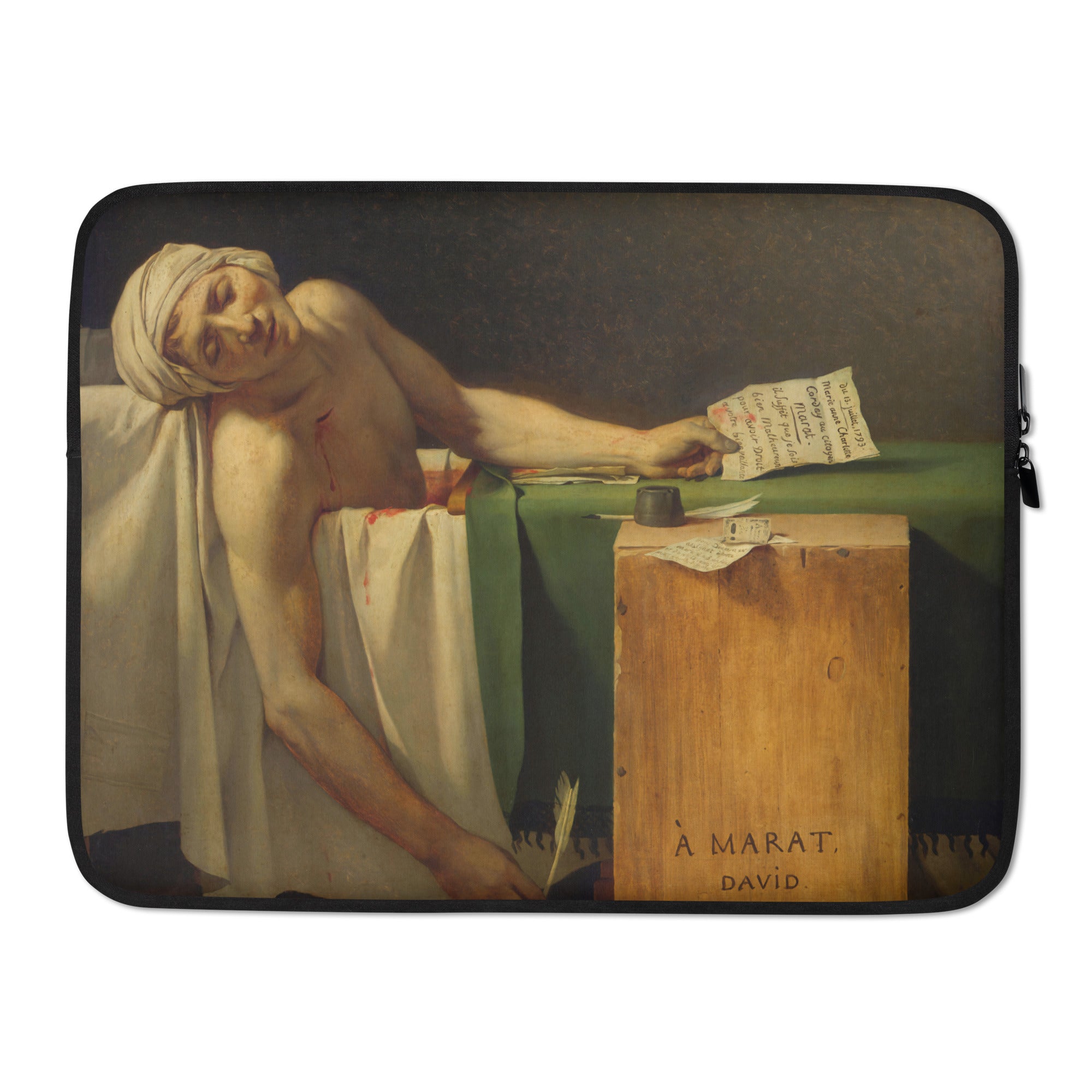 Laptop Sleeve-Jacques Louis David-Marat Assassinated