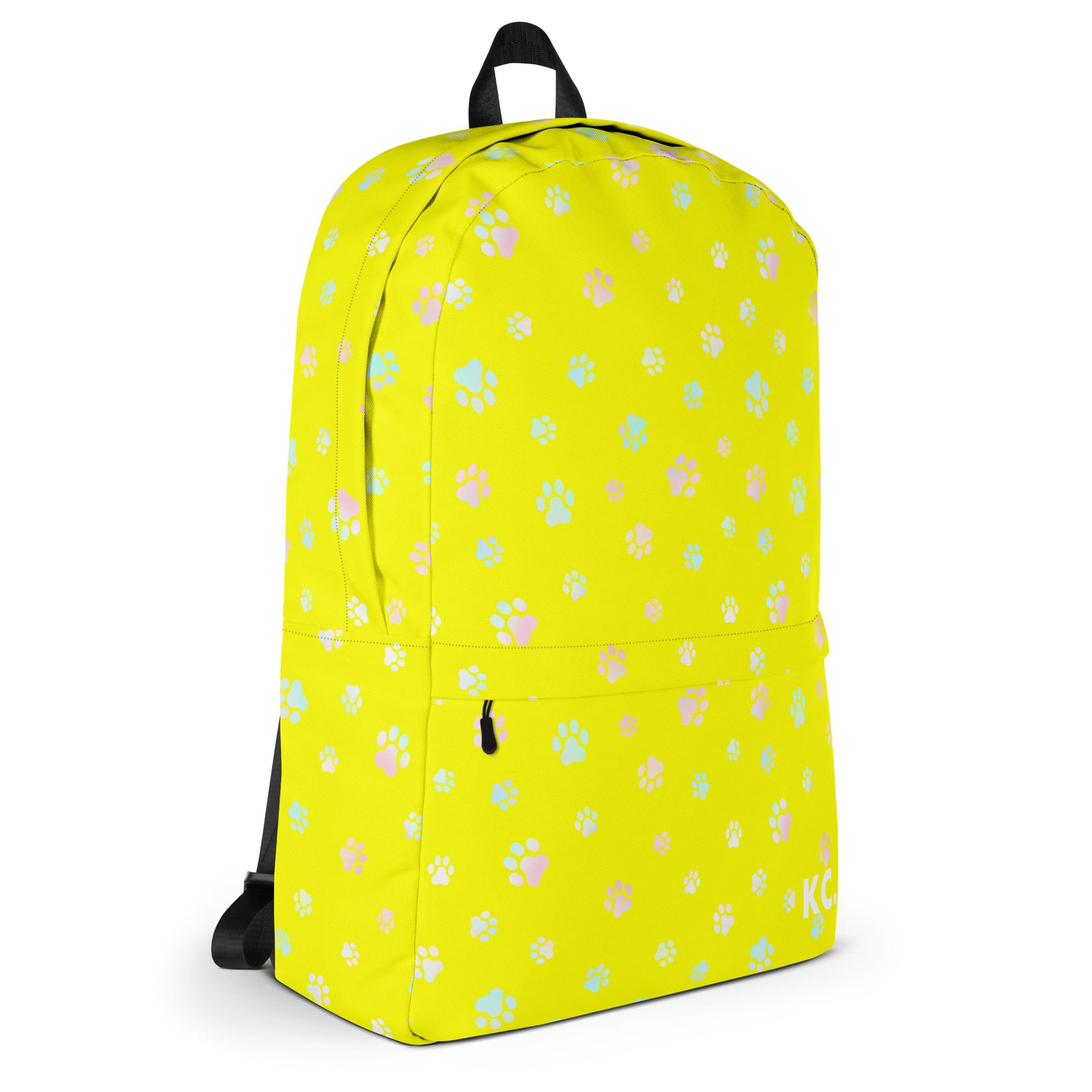 Dog Paws Backpack-Yellow