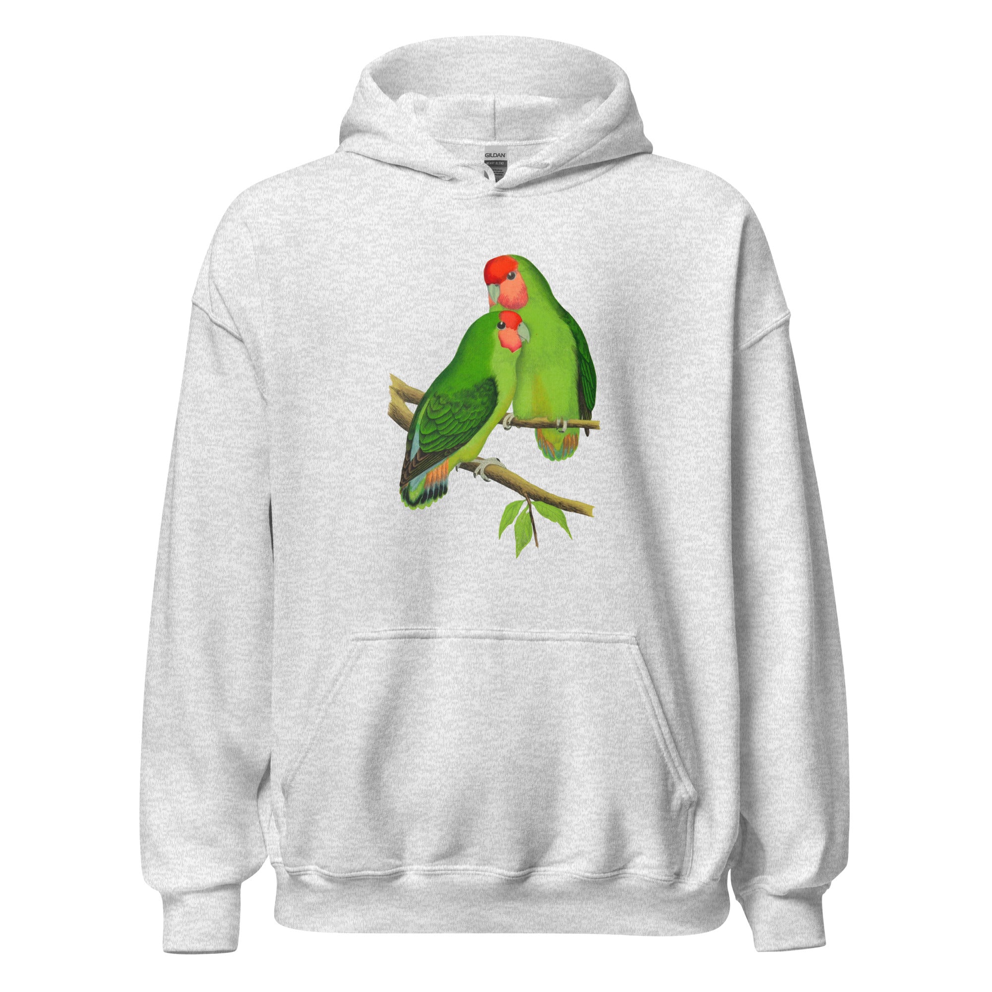 Unisex Hoodie-Rosy faced love Birds