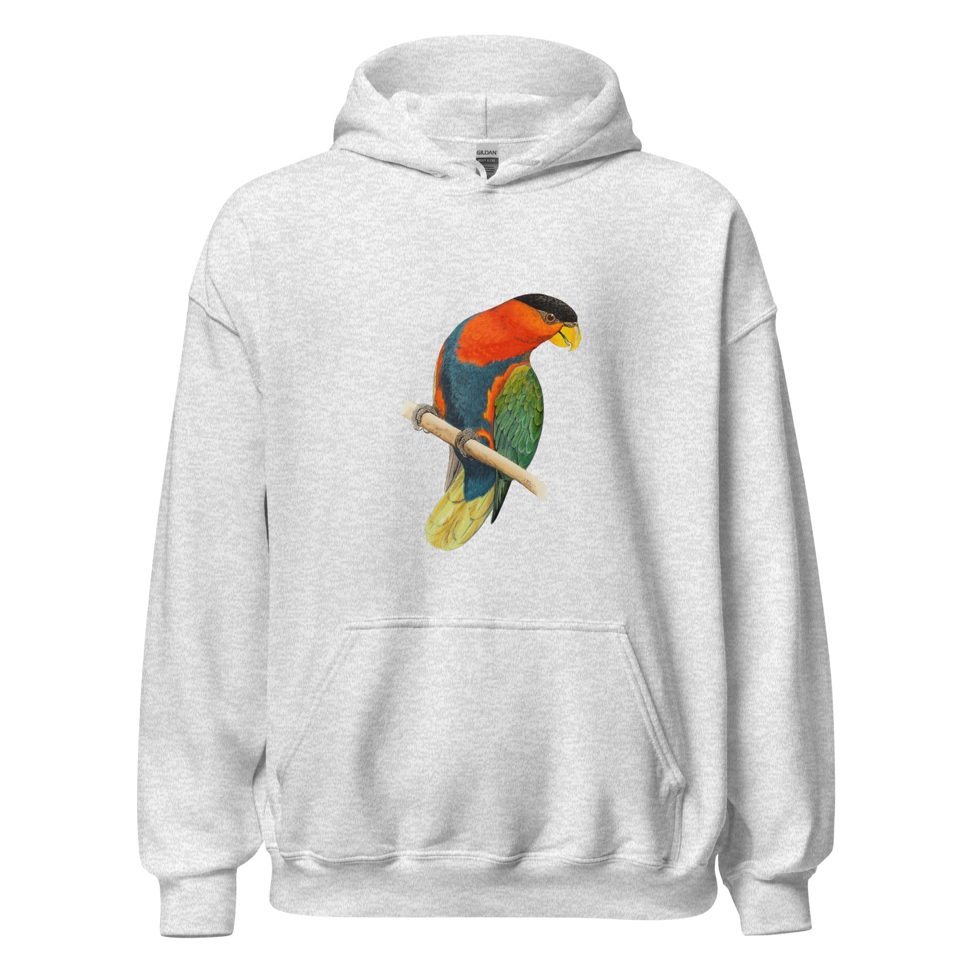 Unisex Hoodie-Tri-Coloured Capped Lory