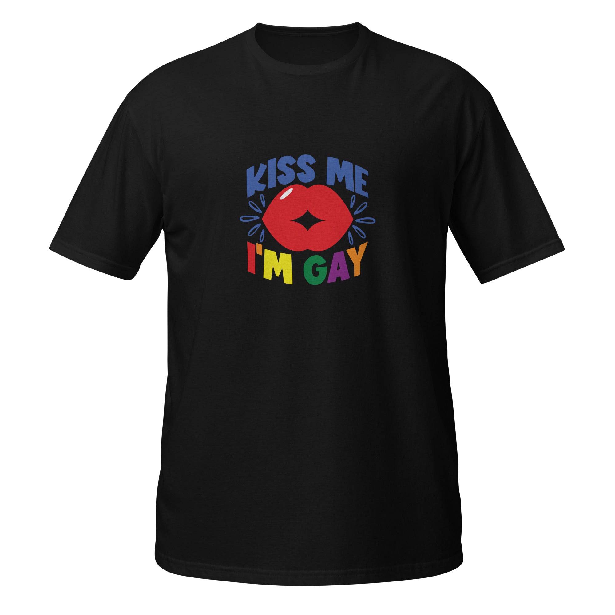 Short-Sleeve Unisex T-Shirt- Kiss me I'm gay