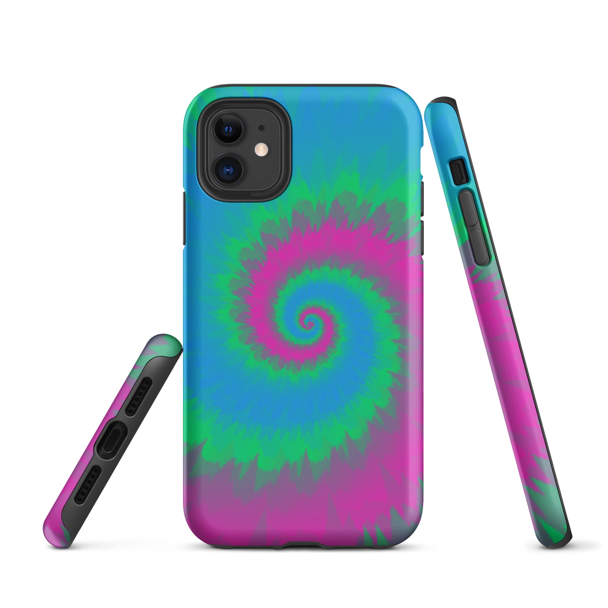 Tough Case for iPhone®-Tie Dye Spiral - Polysexual