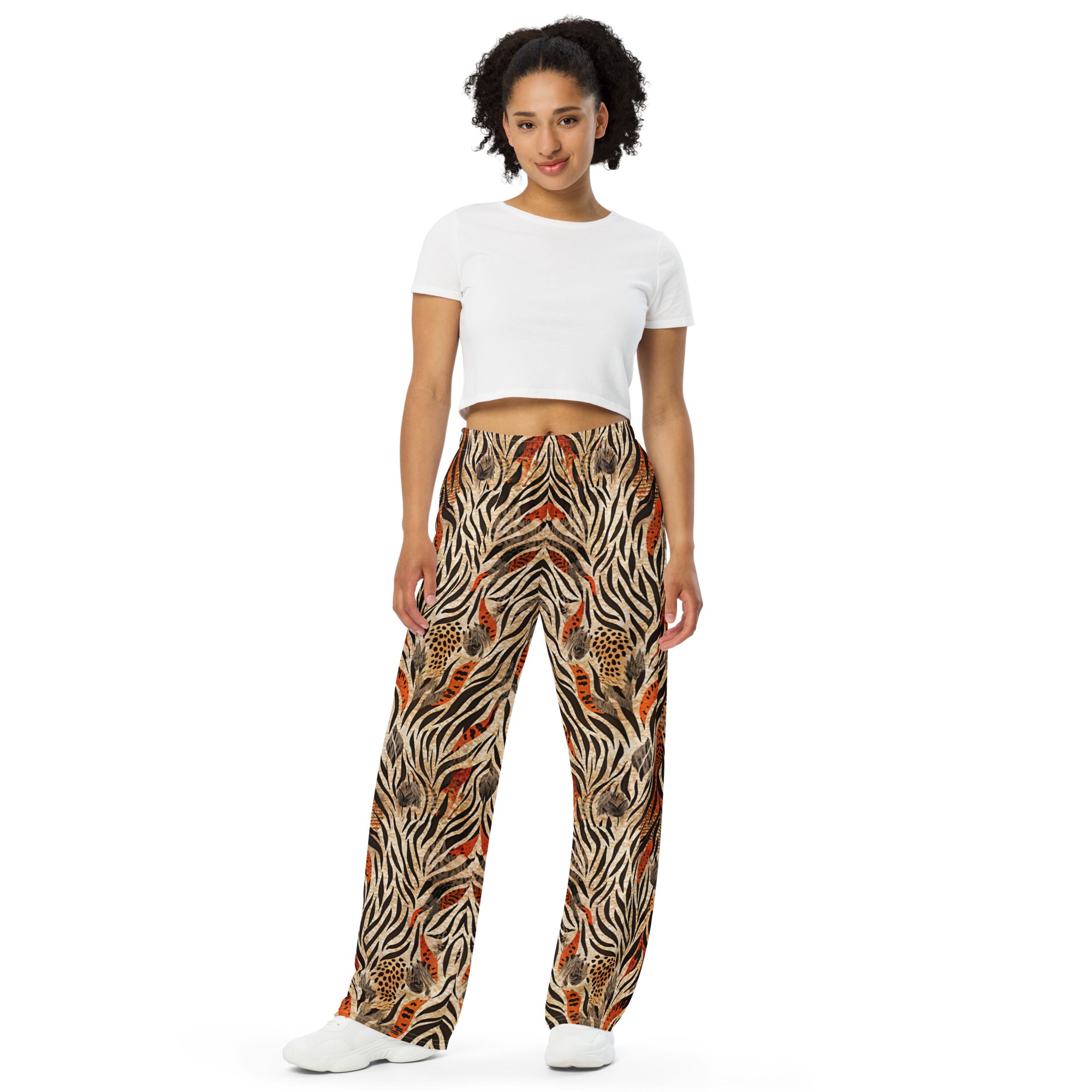 unisex wide-leg pants- Nature Design IV