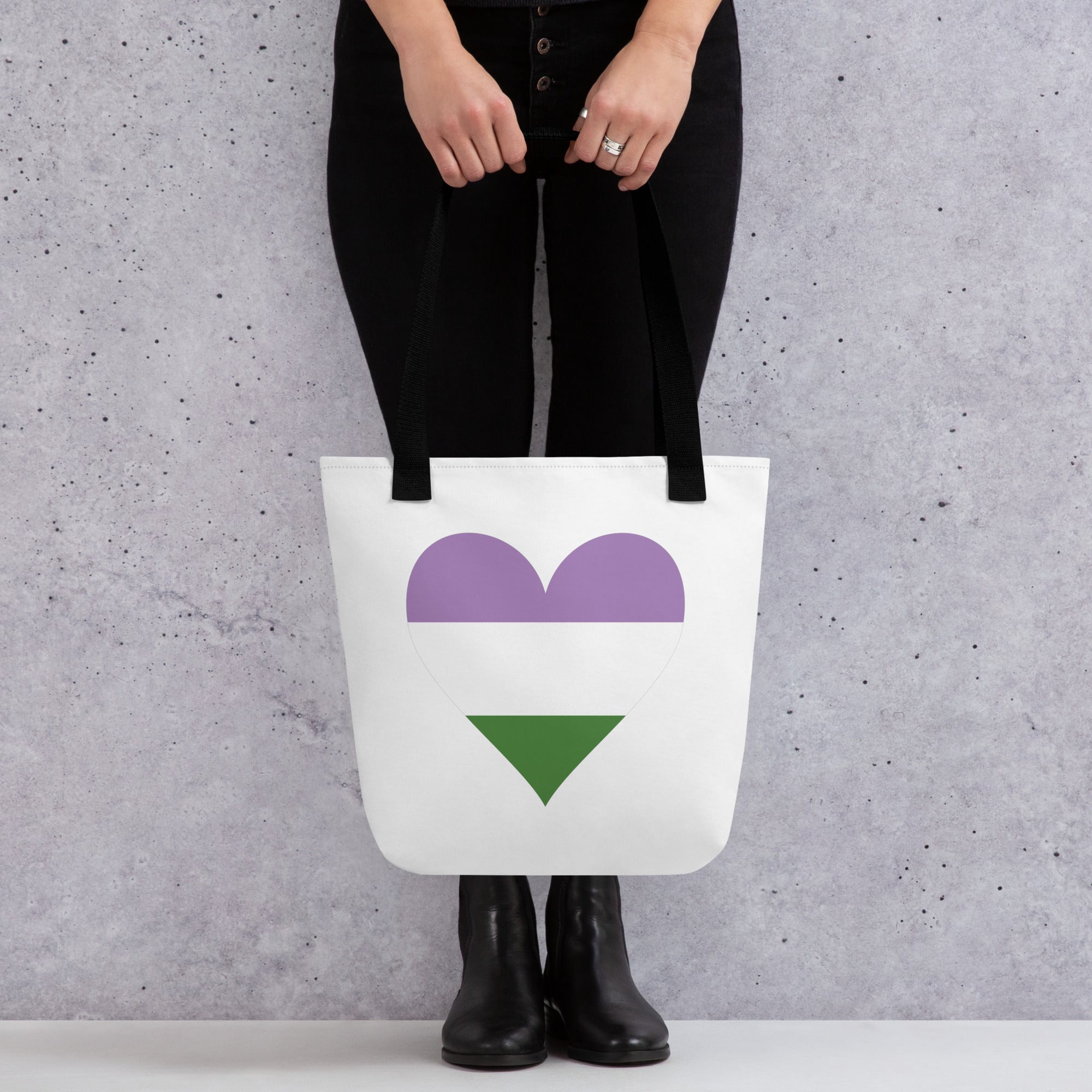 Tote bag- Genderqueer Heart