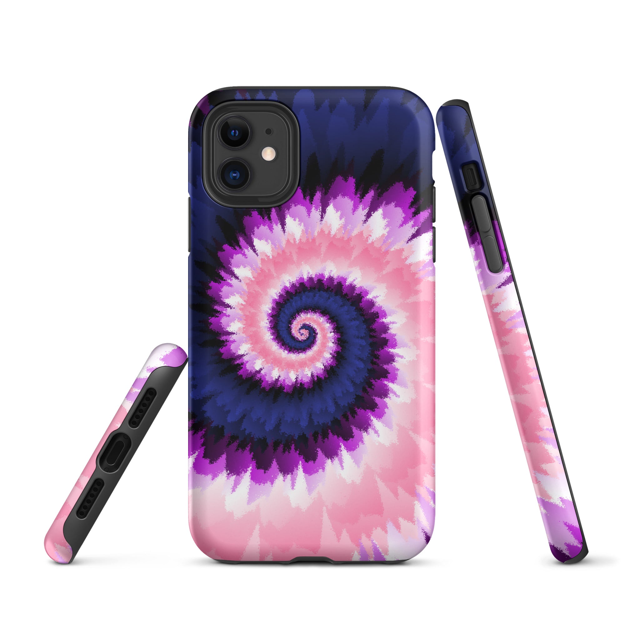 Tough Case for iPhone®-Tie Dye Spiral - Genderfluid