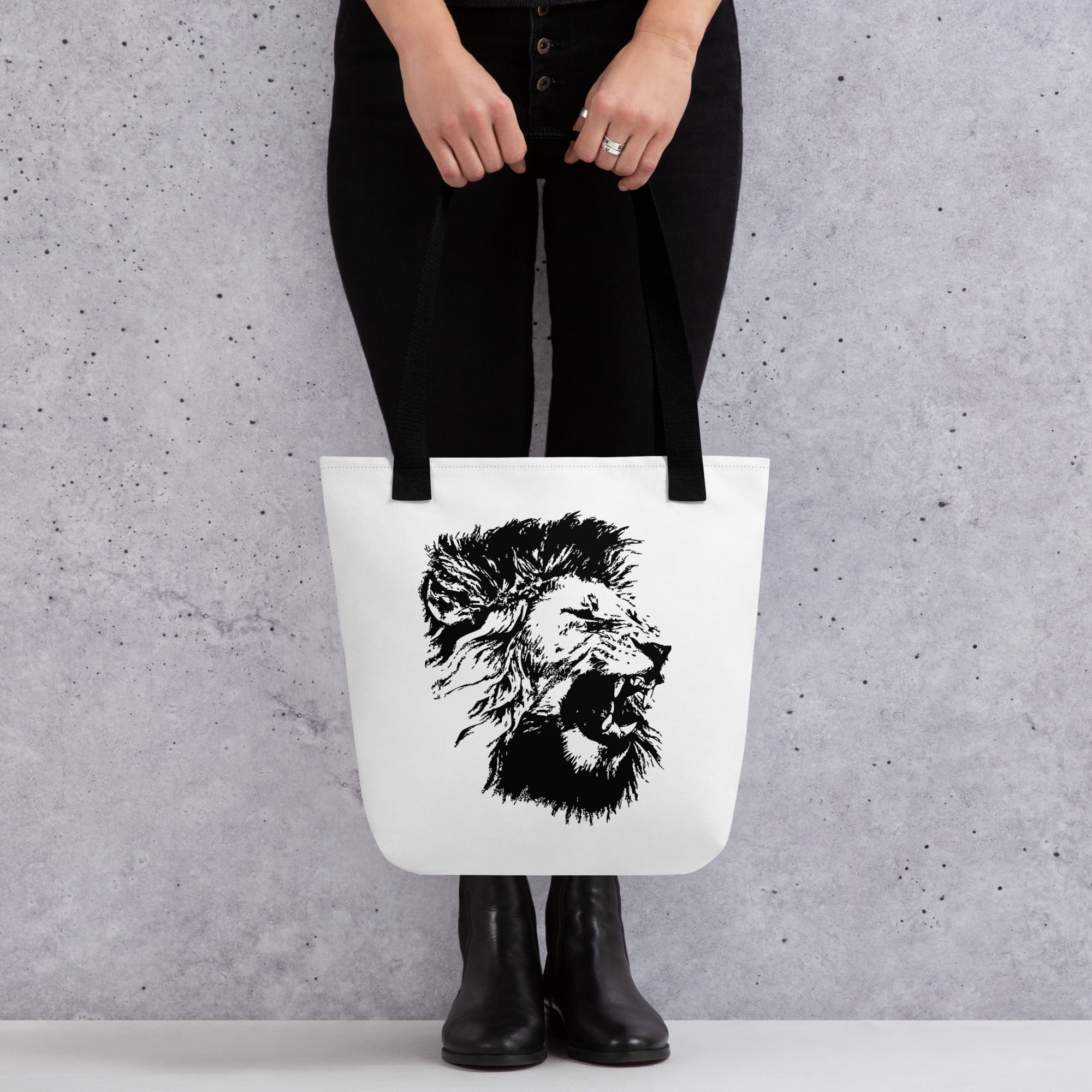 Tote bag- Lion Mono