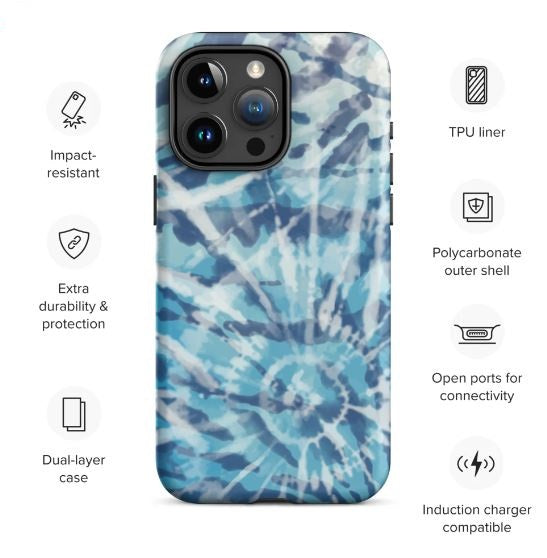 Tough Case for iPhone®- Tie Dye Hangloose IV