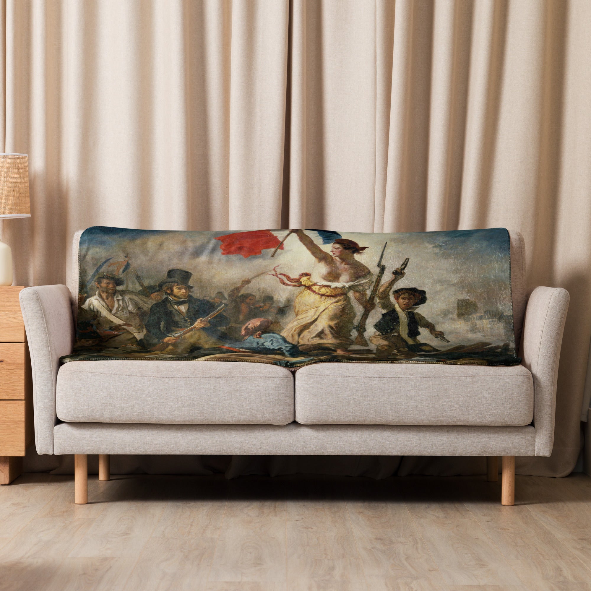 Sherpa blanket-Liberty Leading the People