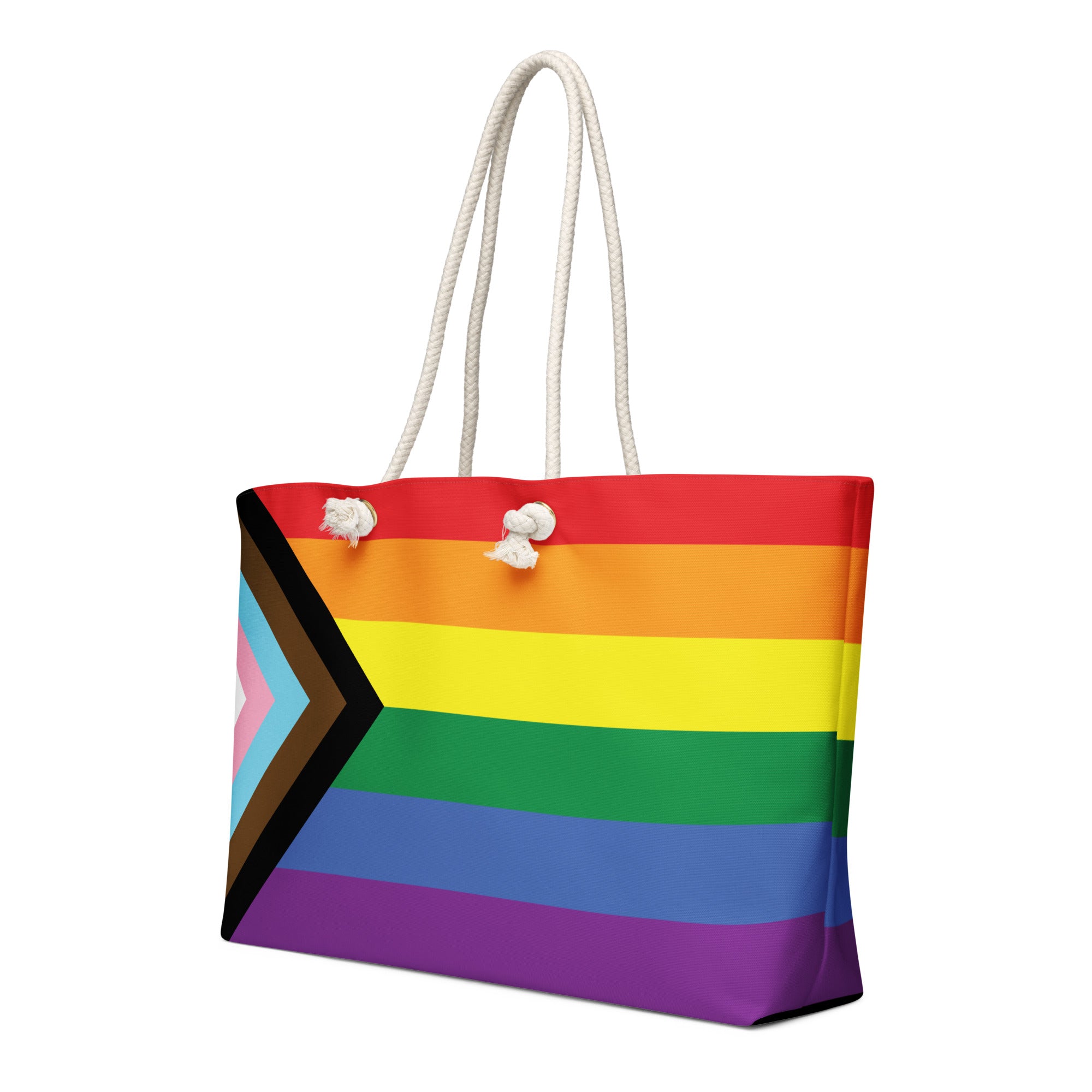 Oversized weekender bag-Progress Pride Flag