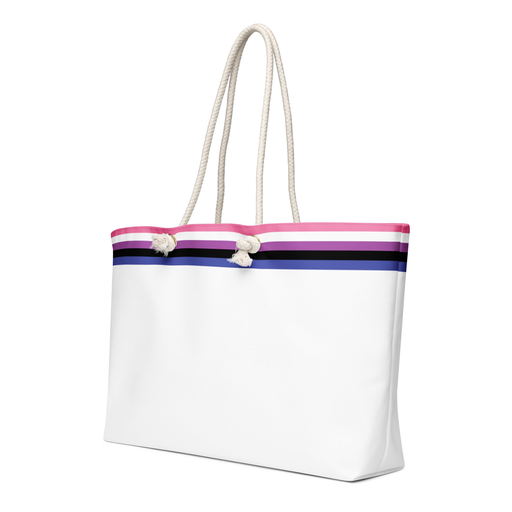 Oversized weekender bag-Genderfluid Flag Stripe