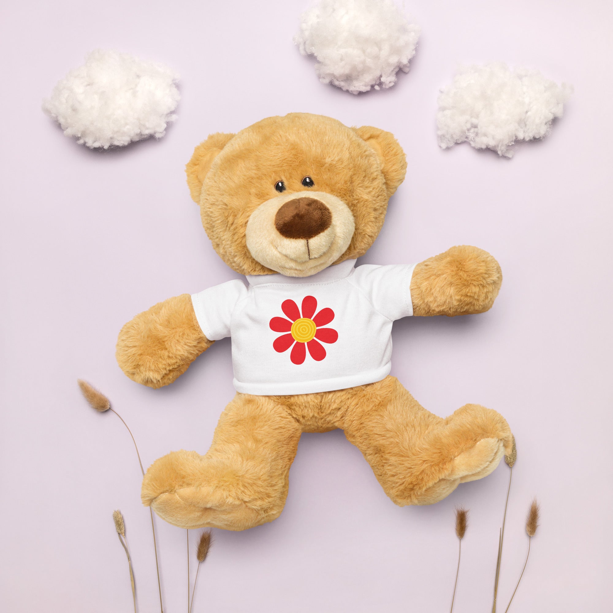 Teddy bear with a t-shirt-Daisy Flower III