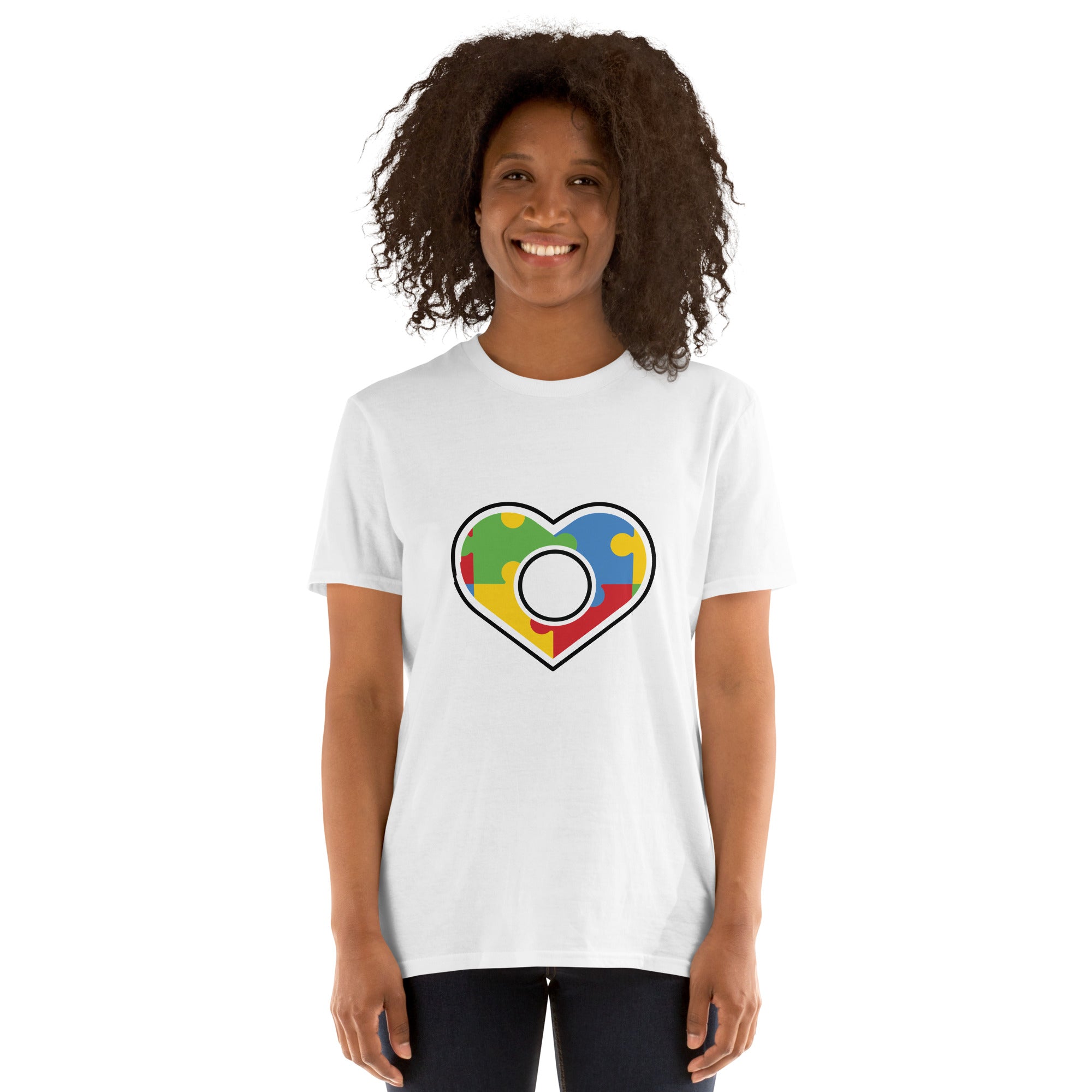 Short-Sleeve Unisex T-Shirt- Autism Heart