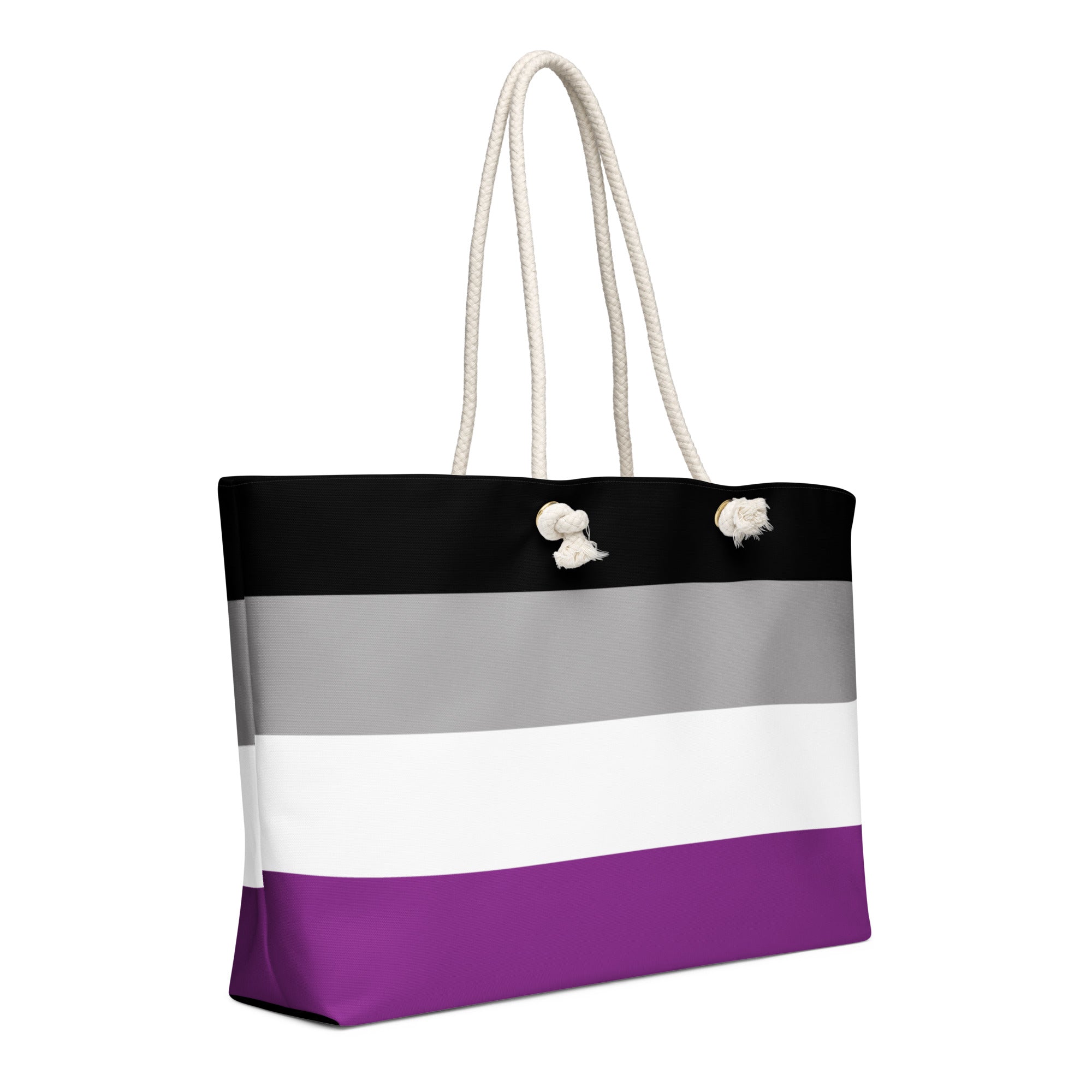 Oversized weekender bag-Asexual Flag
