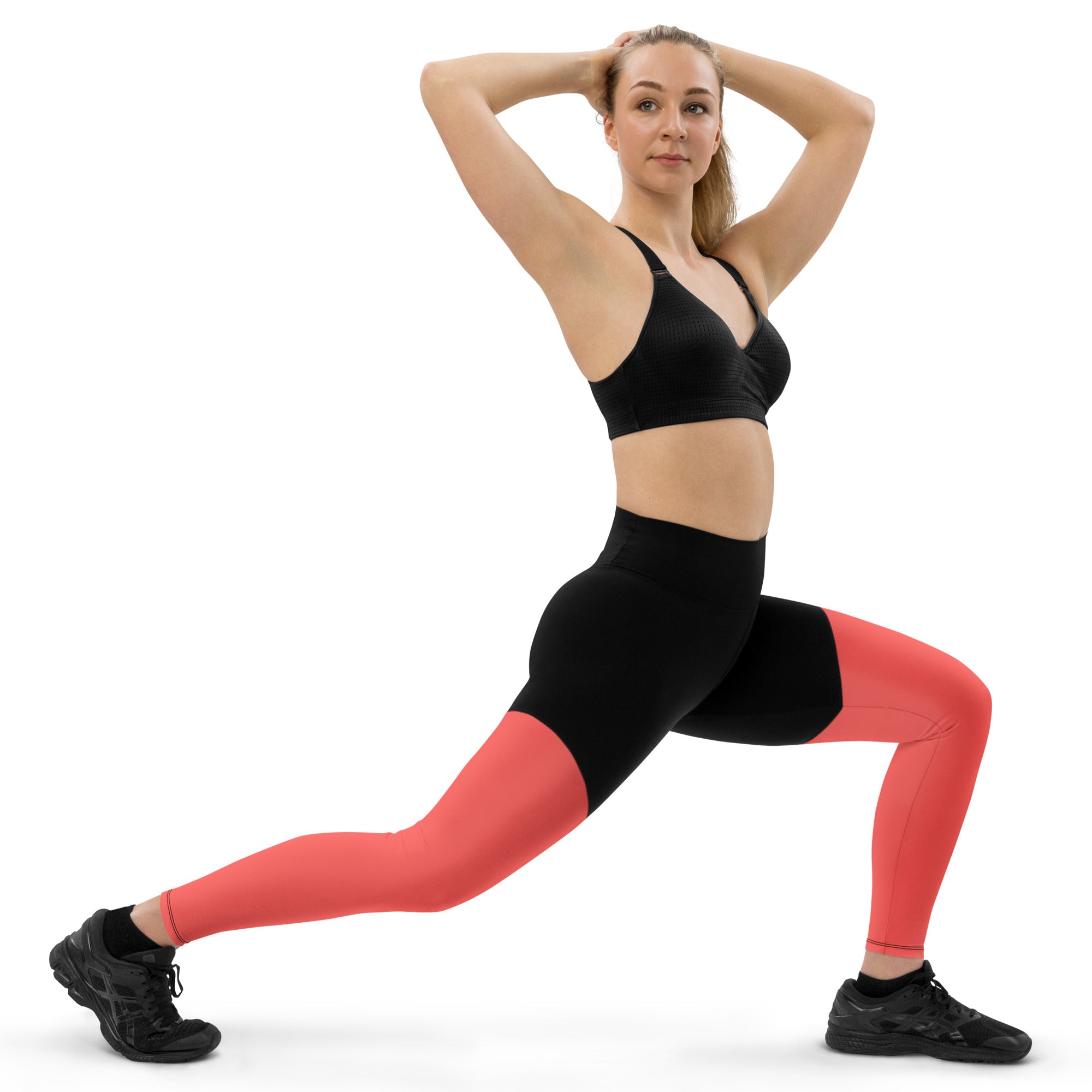 Sports Leggings- Coral