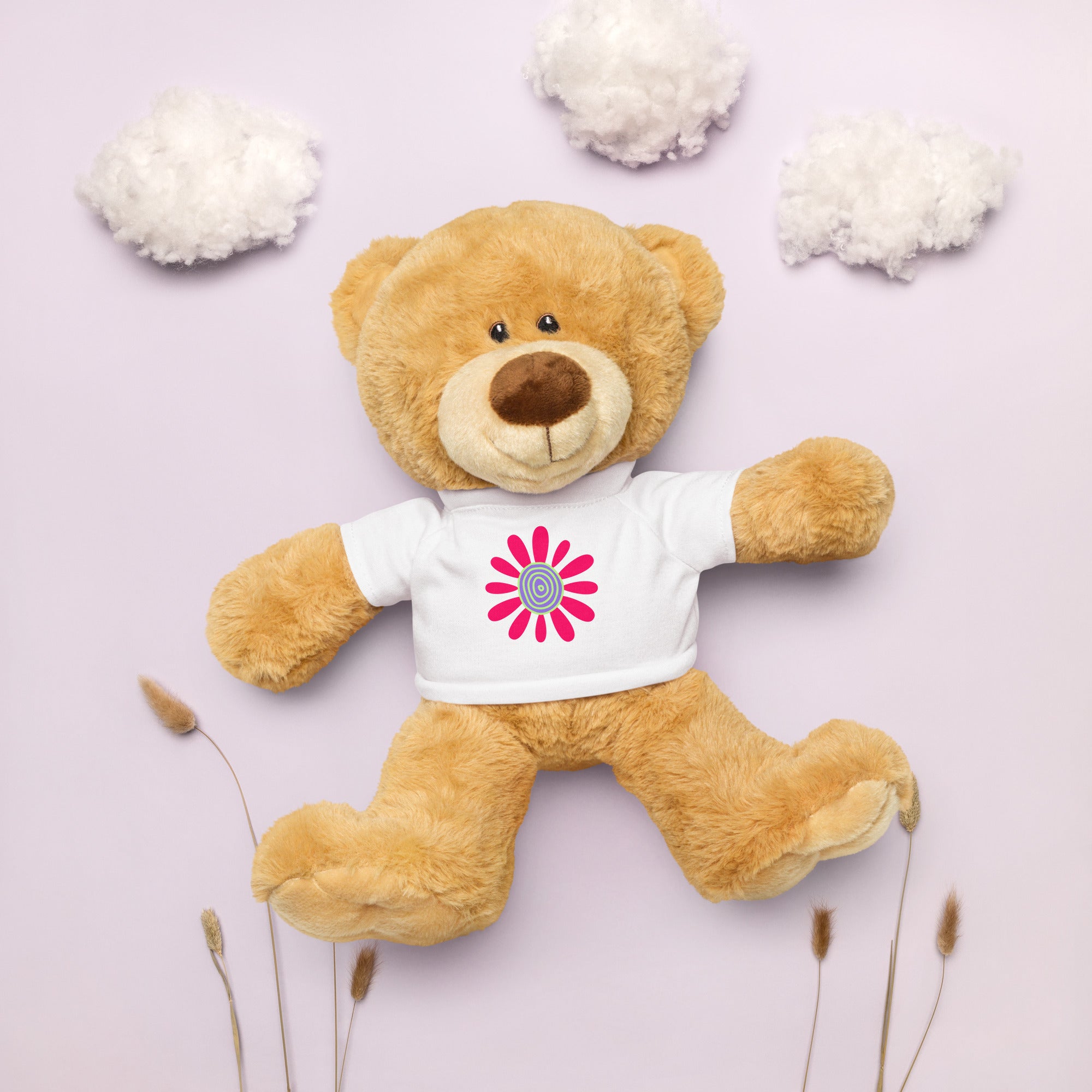 Teddy bear with a t-shirt-Daisy Flower II