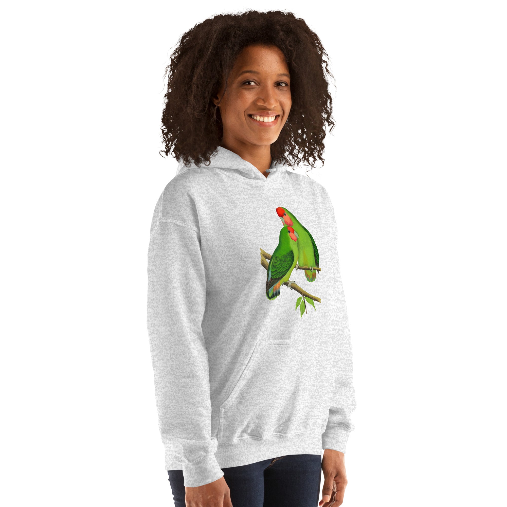 Unisex Hoodie-Rosy faced love Birds