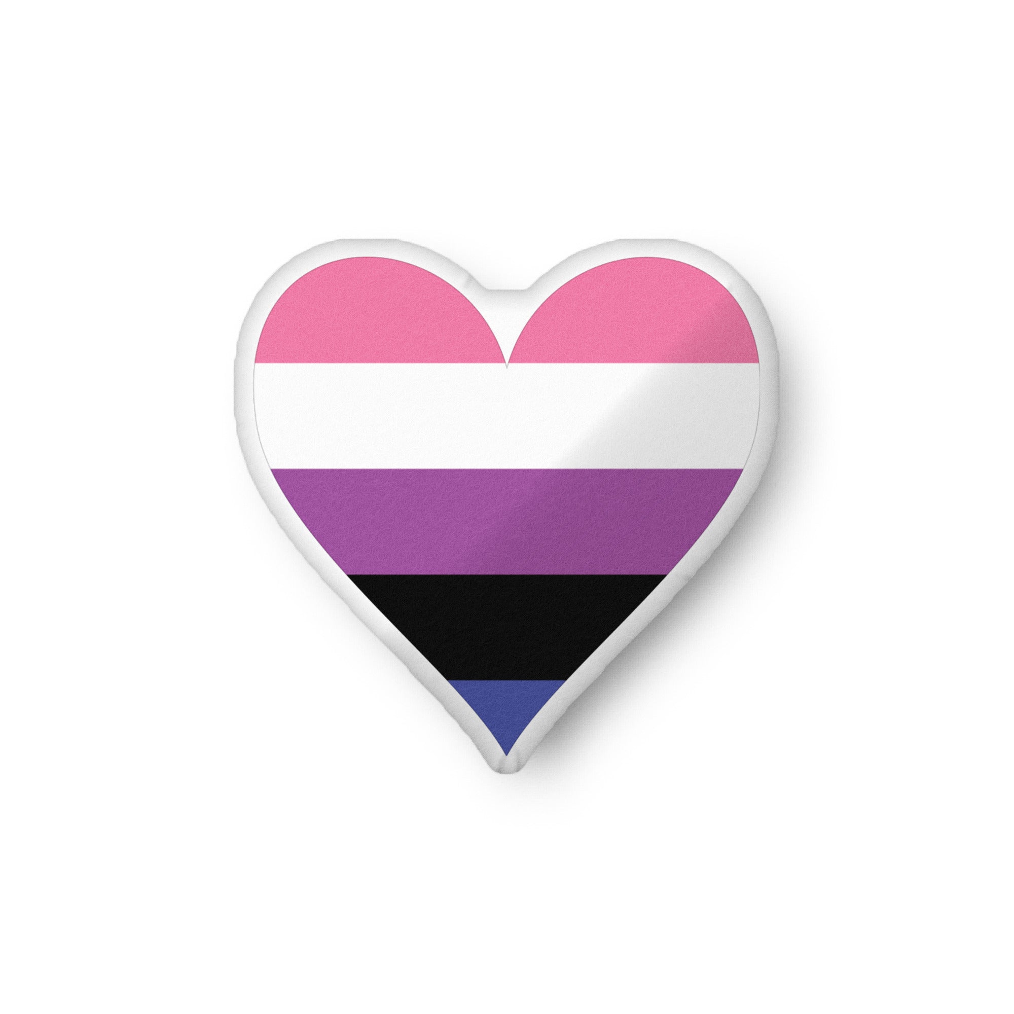 Custom-shaped pillow-Genderfluid Heart